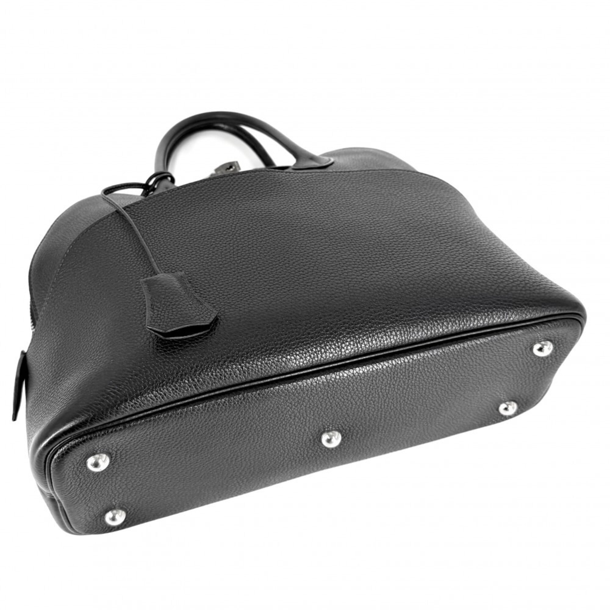 Hermes Bolide Black Leather Handbag (Pre-Owned)