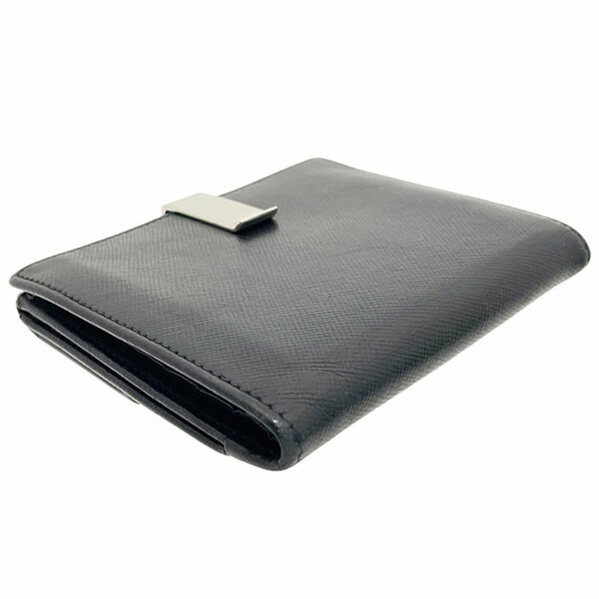 Prada Black Nero Leather Wallet (Bi-Fold) (Pre-Owned)