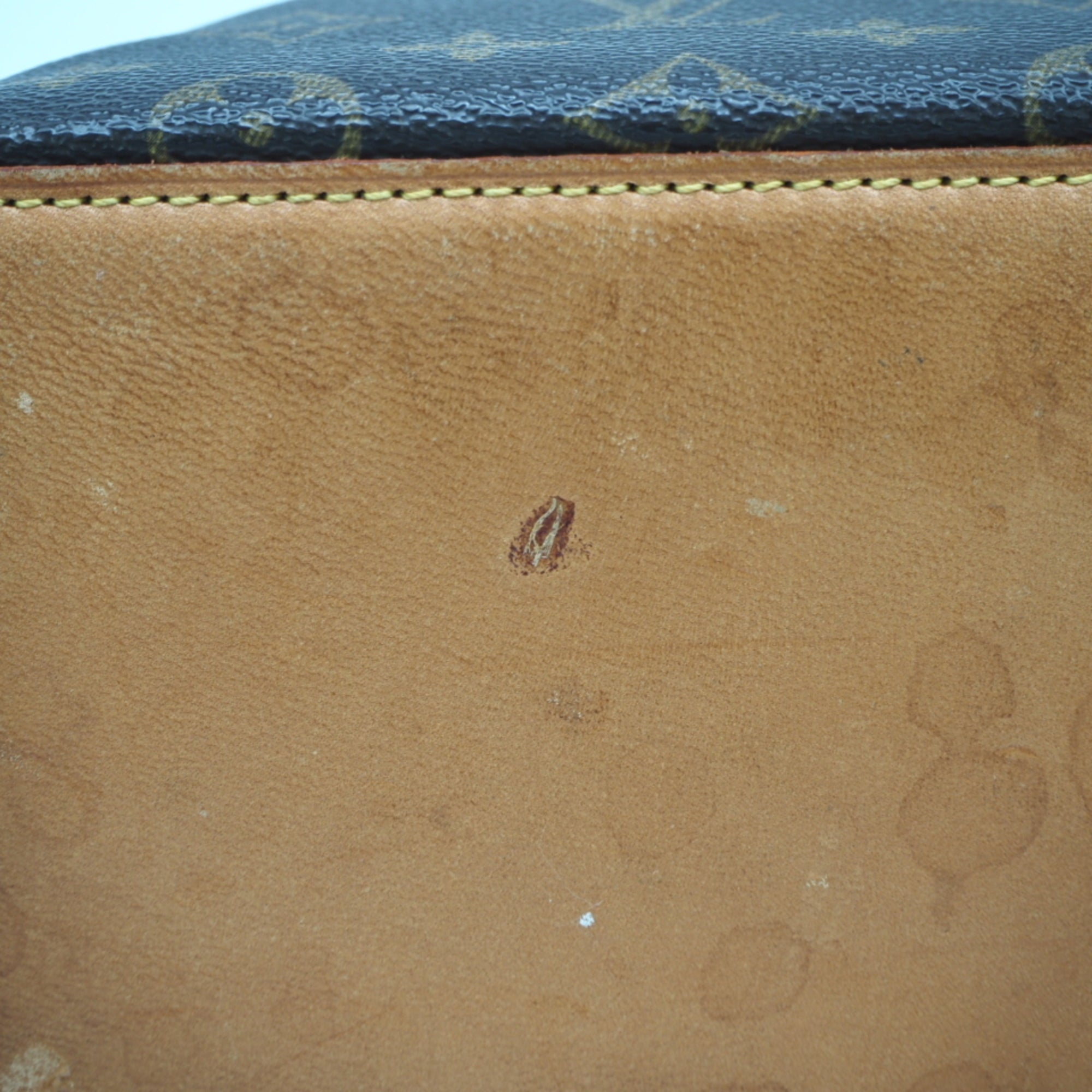 Louis Vuitton Monogram Brown Coated Canvas Leather Handbag (Pre-Owned)