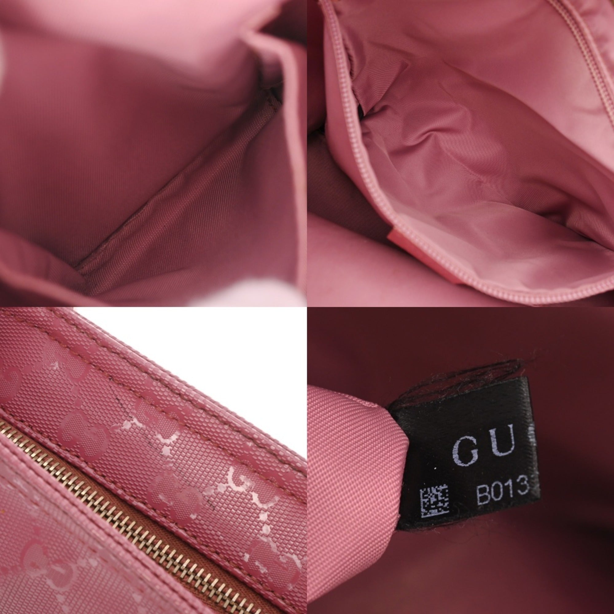 Gucci Pink Pvc Leather Shoulder Bag (Pre-Owned)