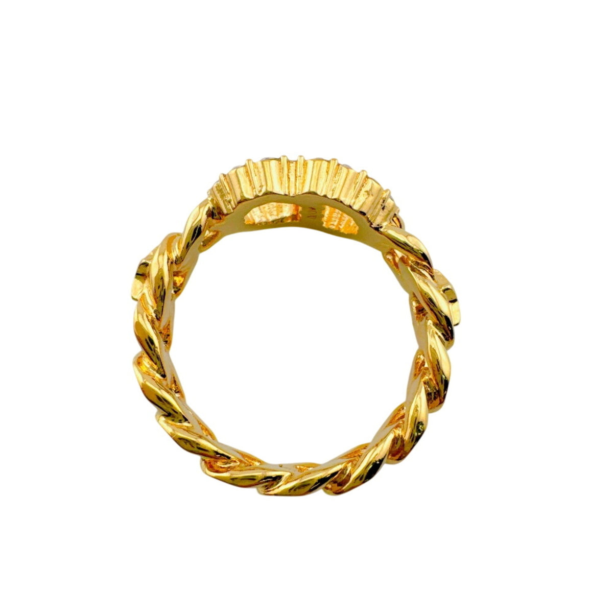 Christian Dior Gold Rhinestone (Pre-Owned)
