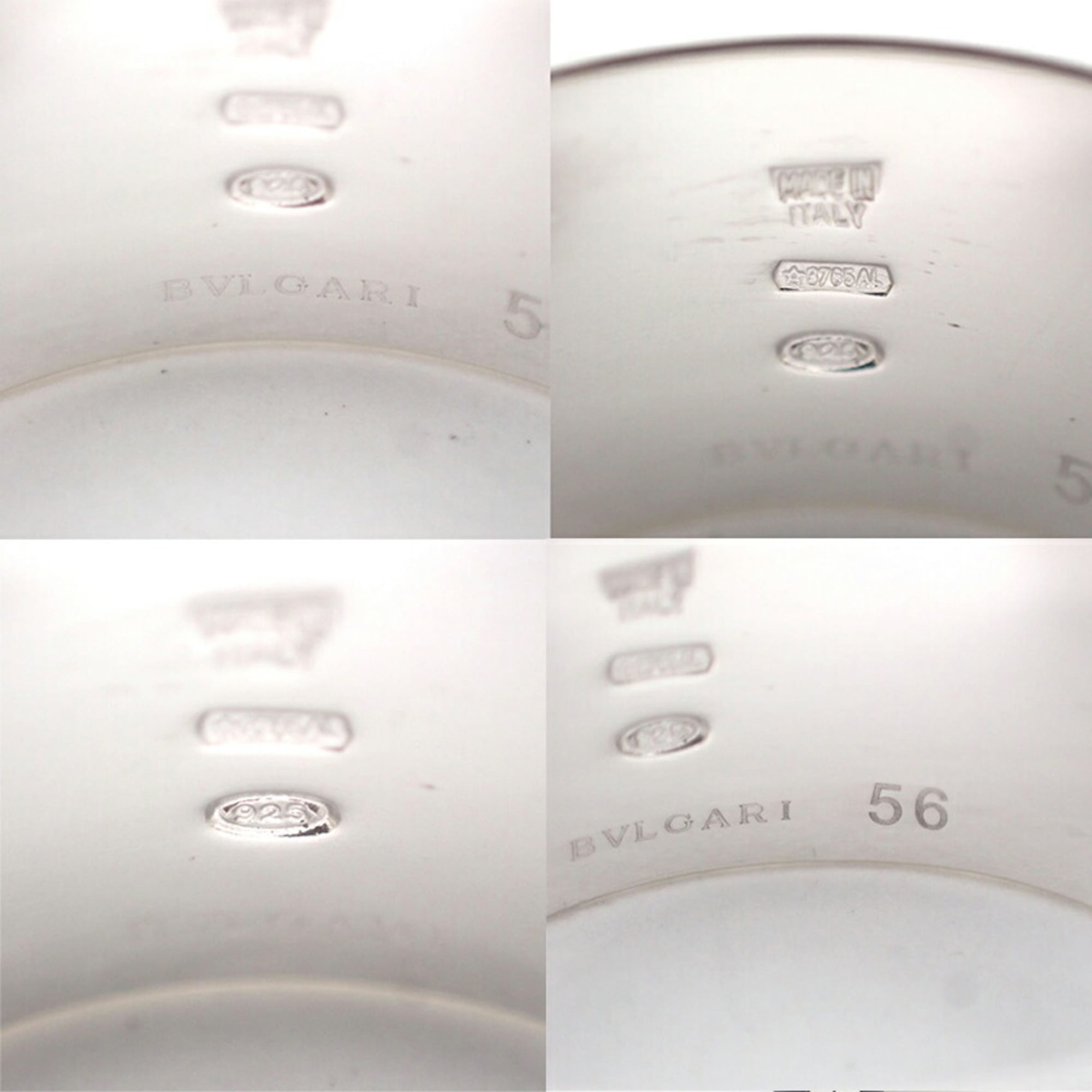Bvlgari Sterling Silver 925 Band Ring (Pre-Owned)