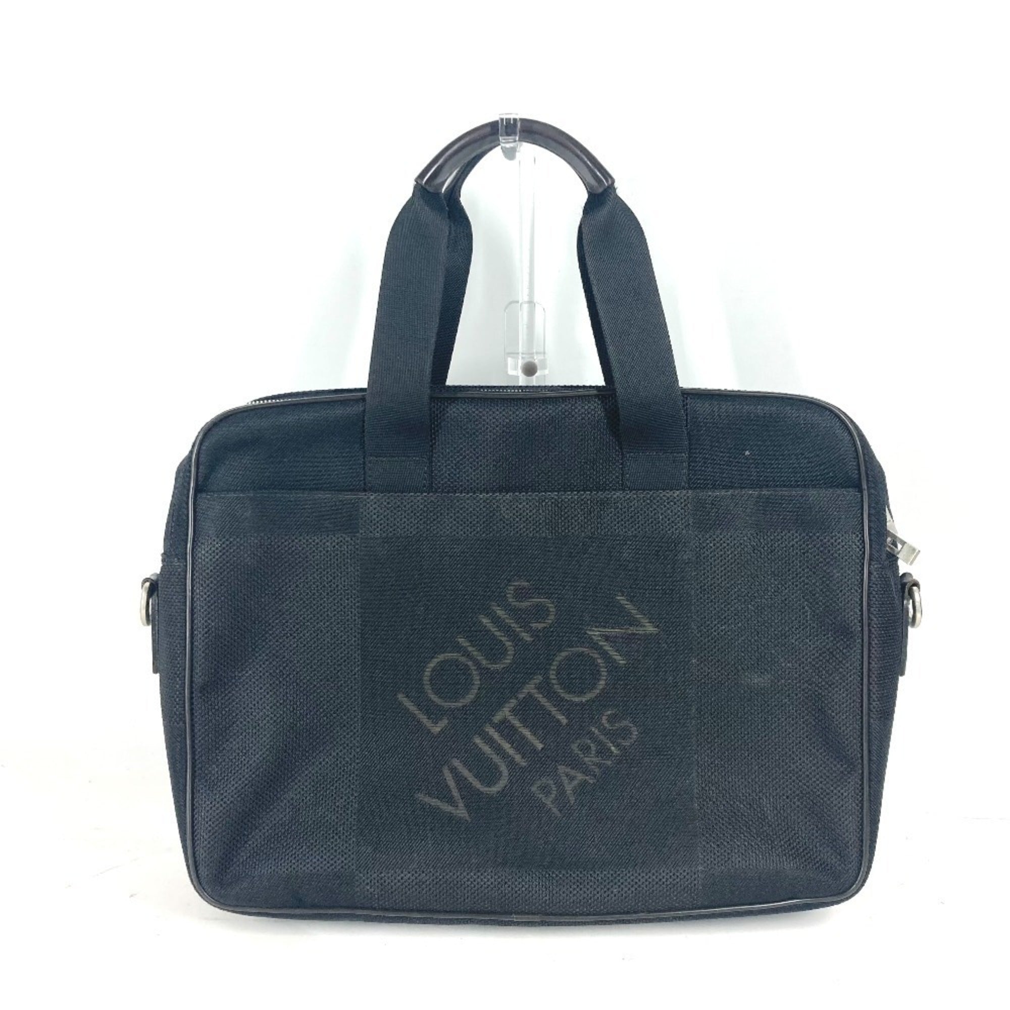 Louis Vuitton Black Noir Damier Geant Briefcase Tote Bag (Pre-Owned)