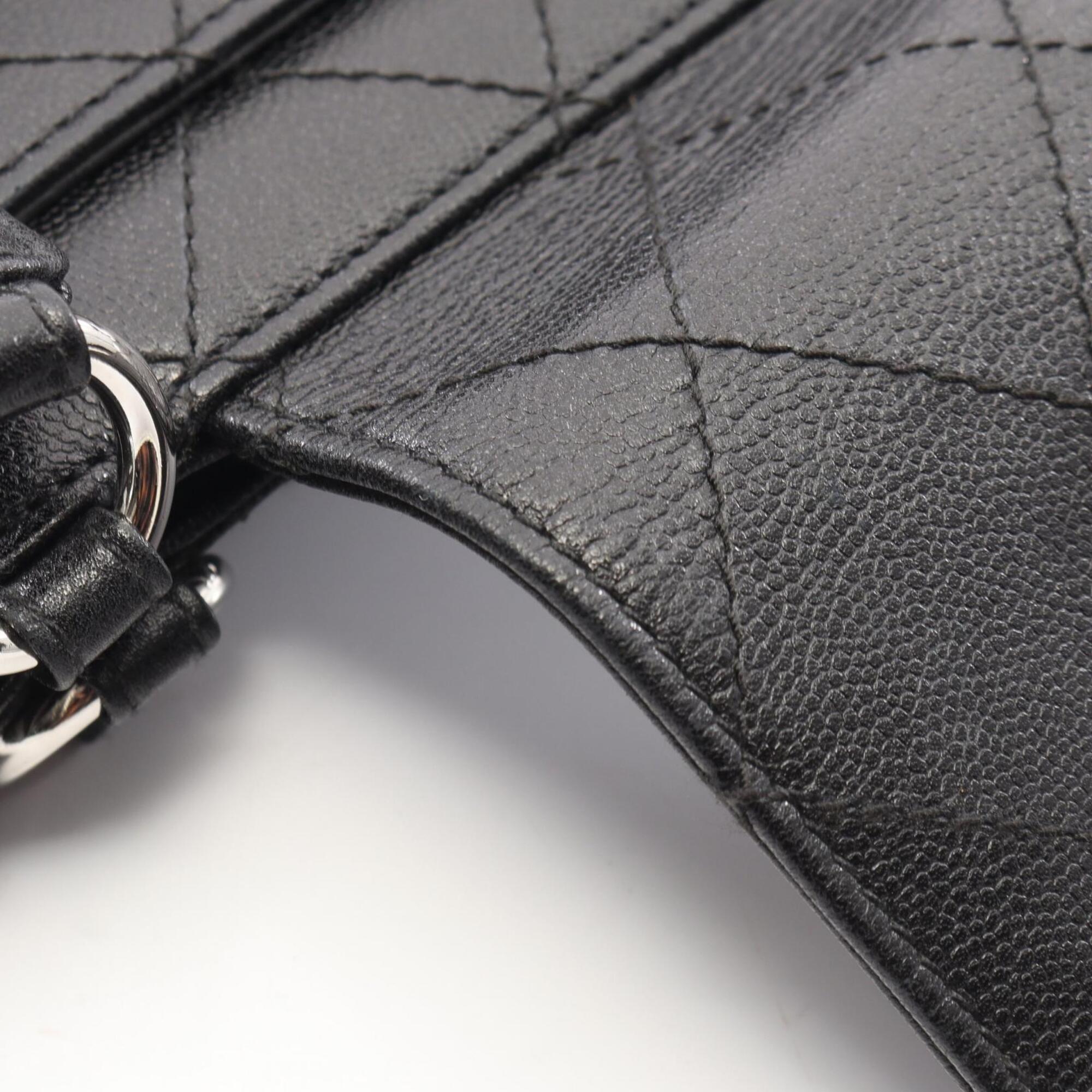 Chanel Black Leather Handbag (Pre-Owned)