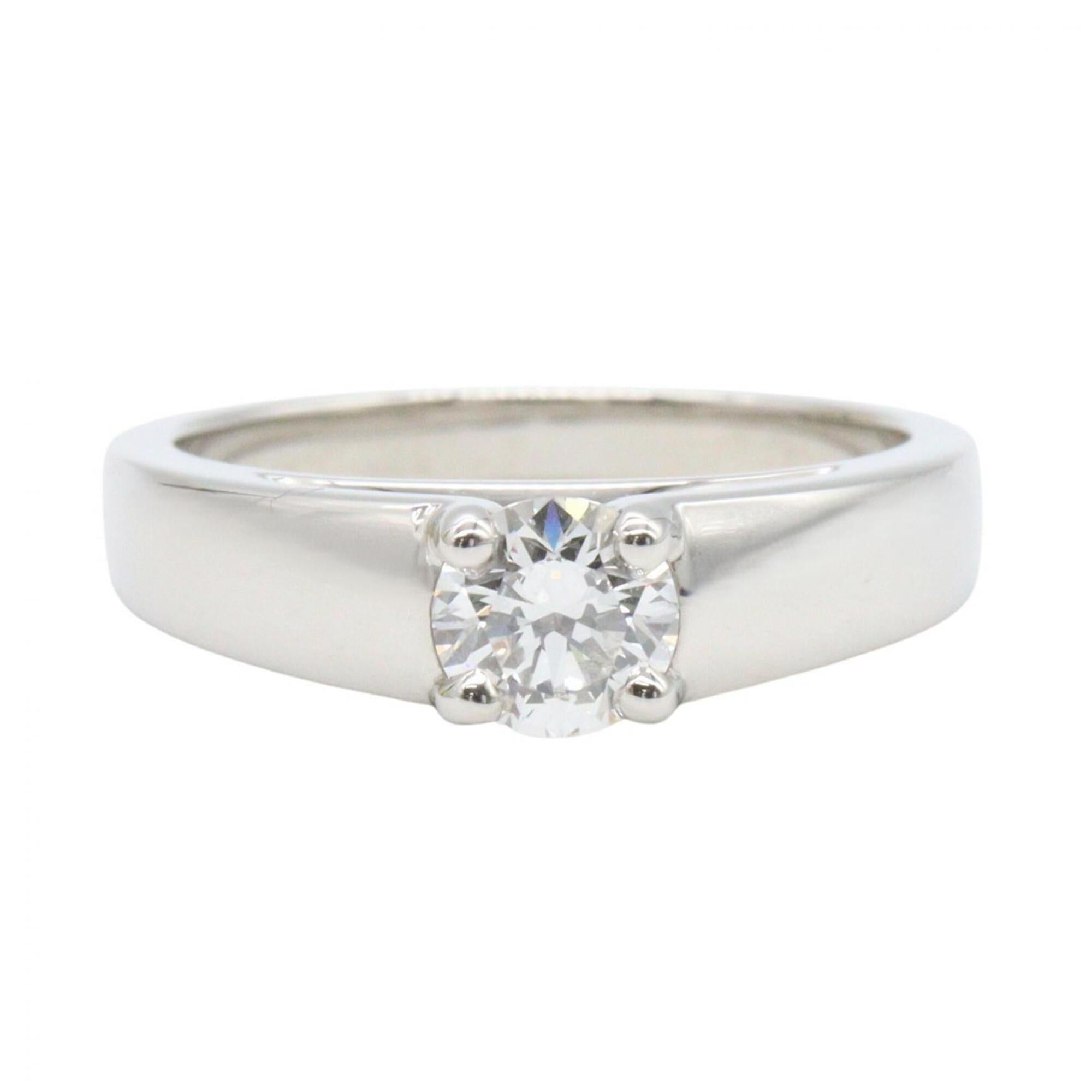 Bvlgari Silver Clear Platinum 950 Band Ring (Pre-Owned)