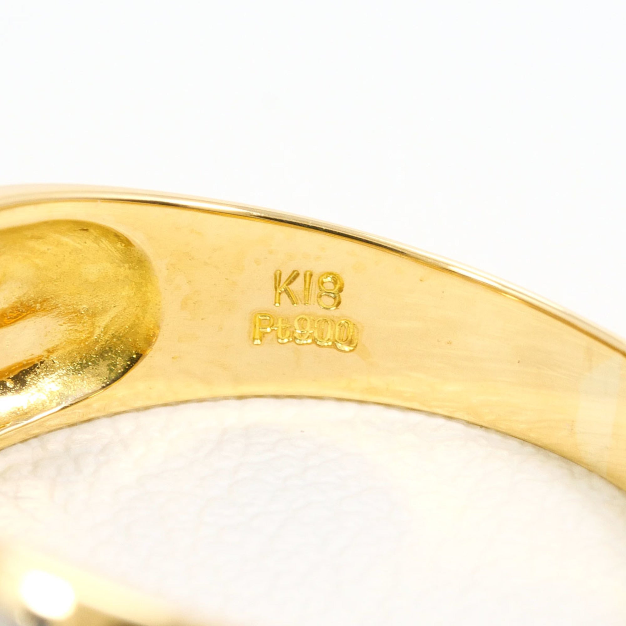 Unbranded Platinum Yellow Gold Yellow Gold (18K) Platinum 900 Band Ring (Pre-Owned)