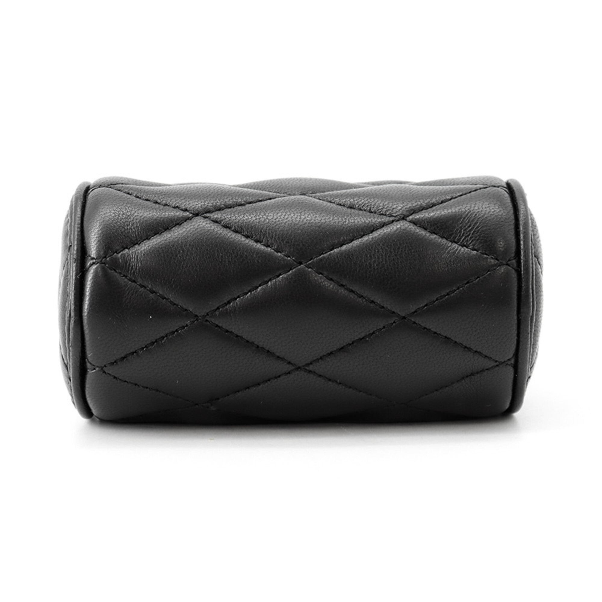 Yves Saint Laurent Black Leather Handbag Shoulder Bag (Pre-Owned)