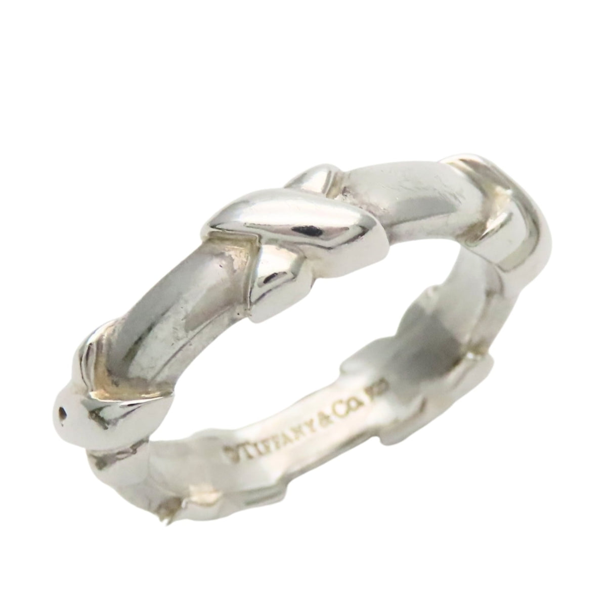 Tiffany Silver Silver 925 Band Ring (Pre-Owned)