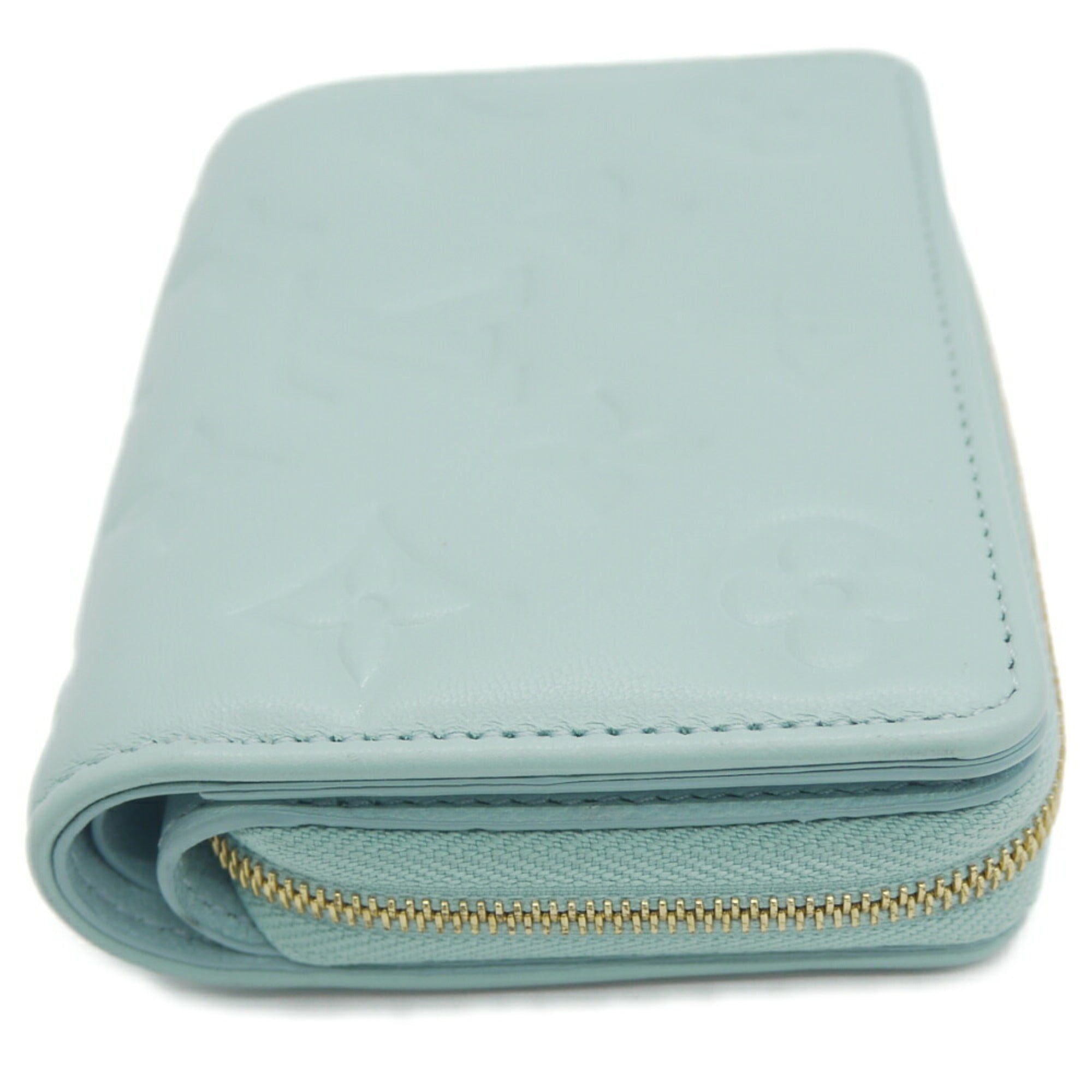 Louis Vuitton Blue Leather Long Wallet (Bi-Fold) (Pre-Owned)