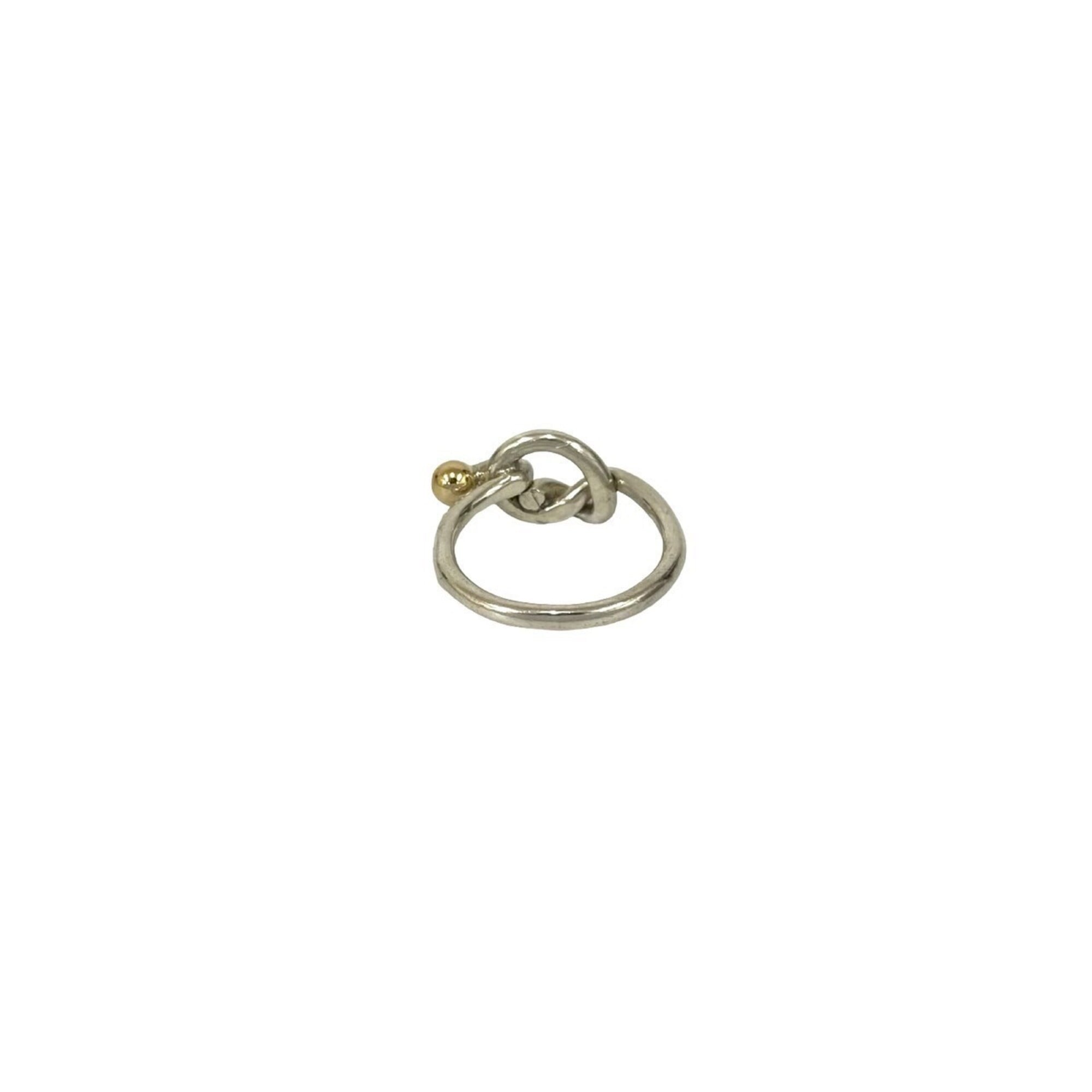 Tiffany Gold Silver Gold (18K) Silver 925 Band Ring (Pre-Owned)