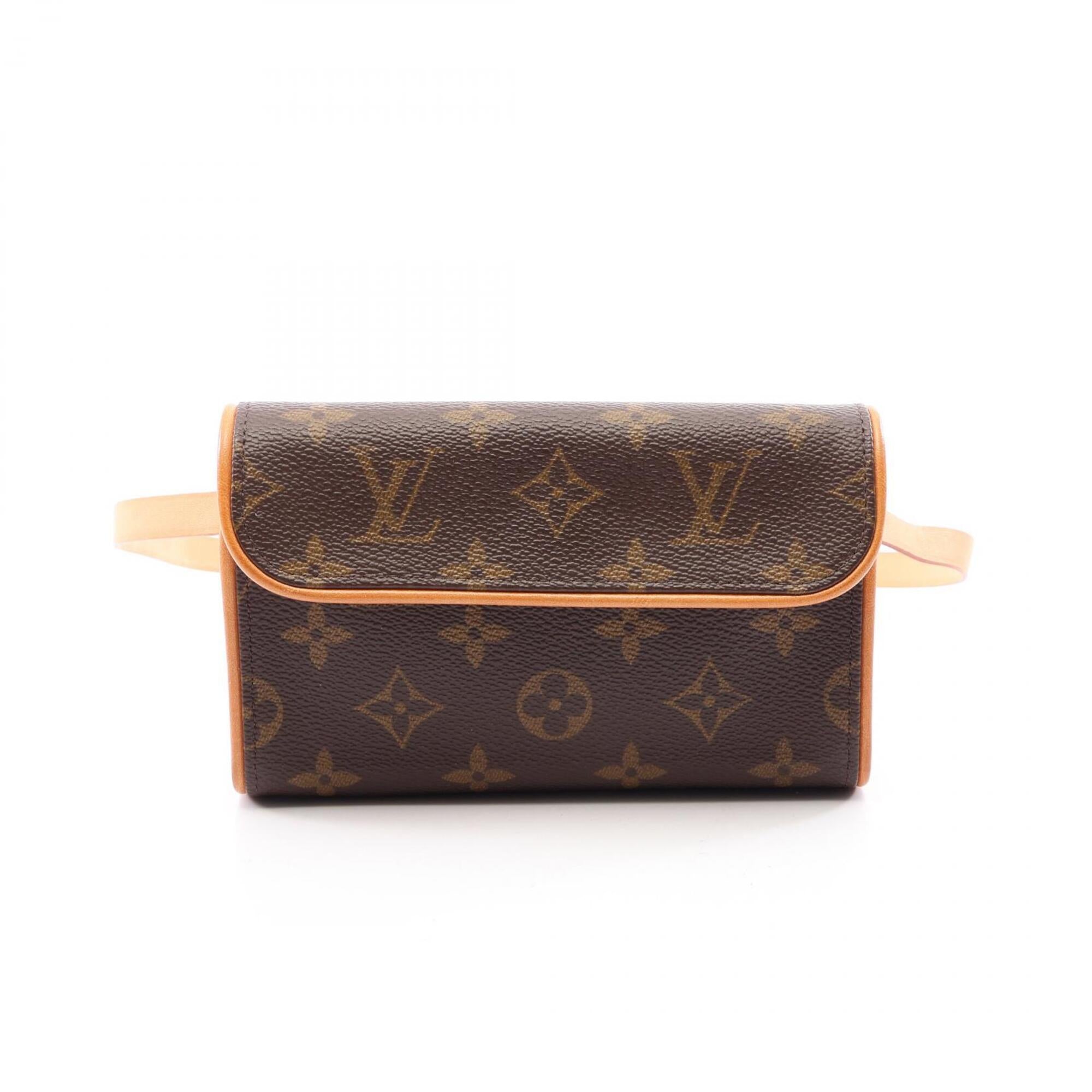 Louis Vuitton Brown Monogram Coated Canvas Canvas Leather Fanny Pack Handbag (Pre-Owned)