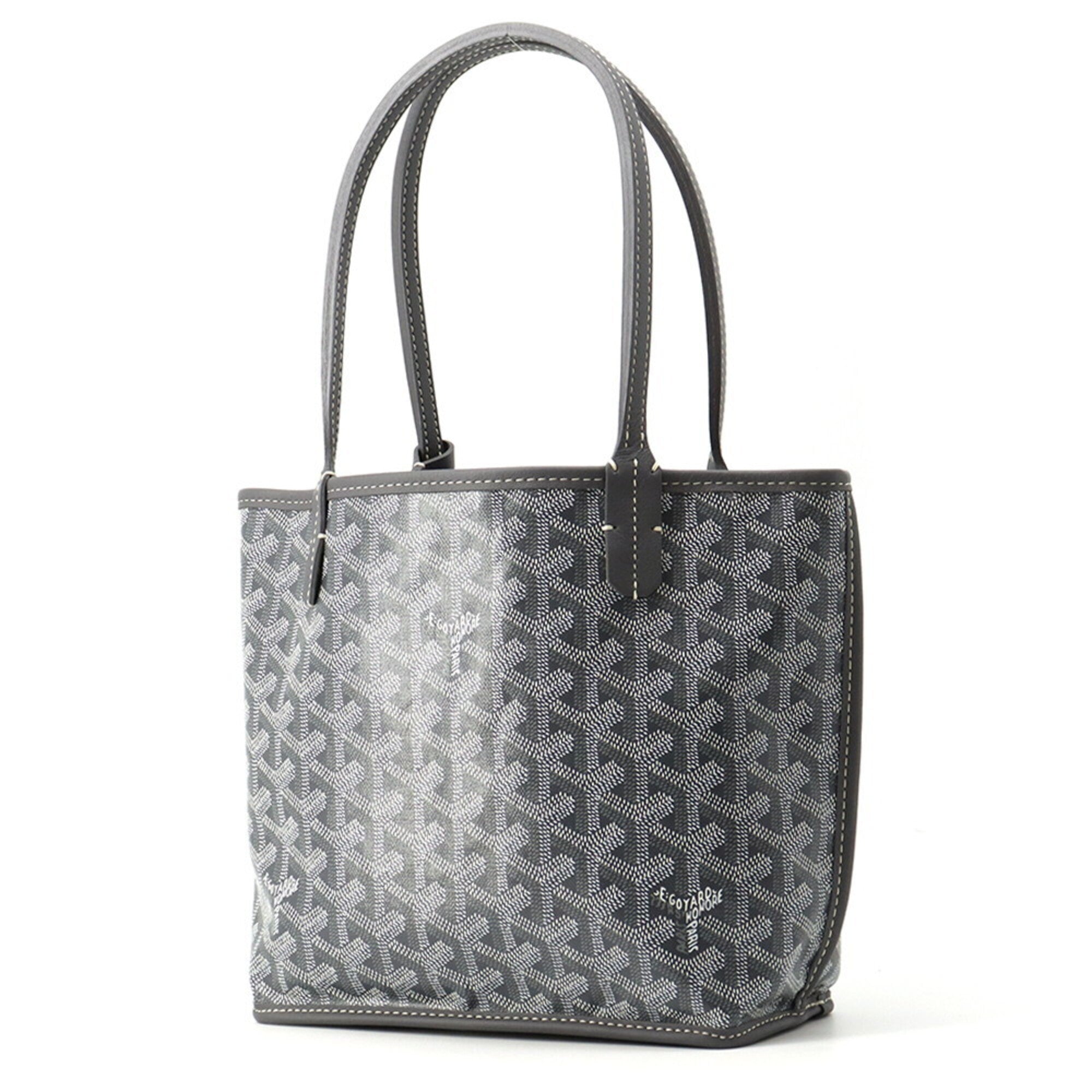 Goyard Gray Pvc Leather Handbag Pouch Tote Bag (Pre-Owned)