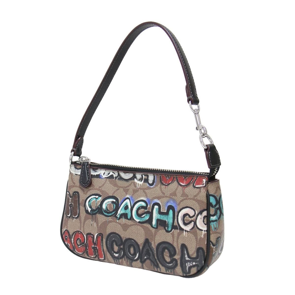 Coach Brown Pvc Handbag Pouch (Pre-Owned)