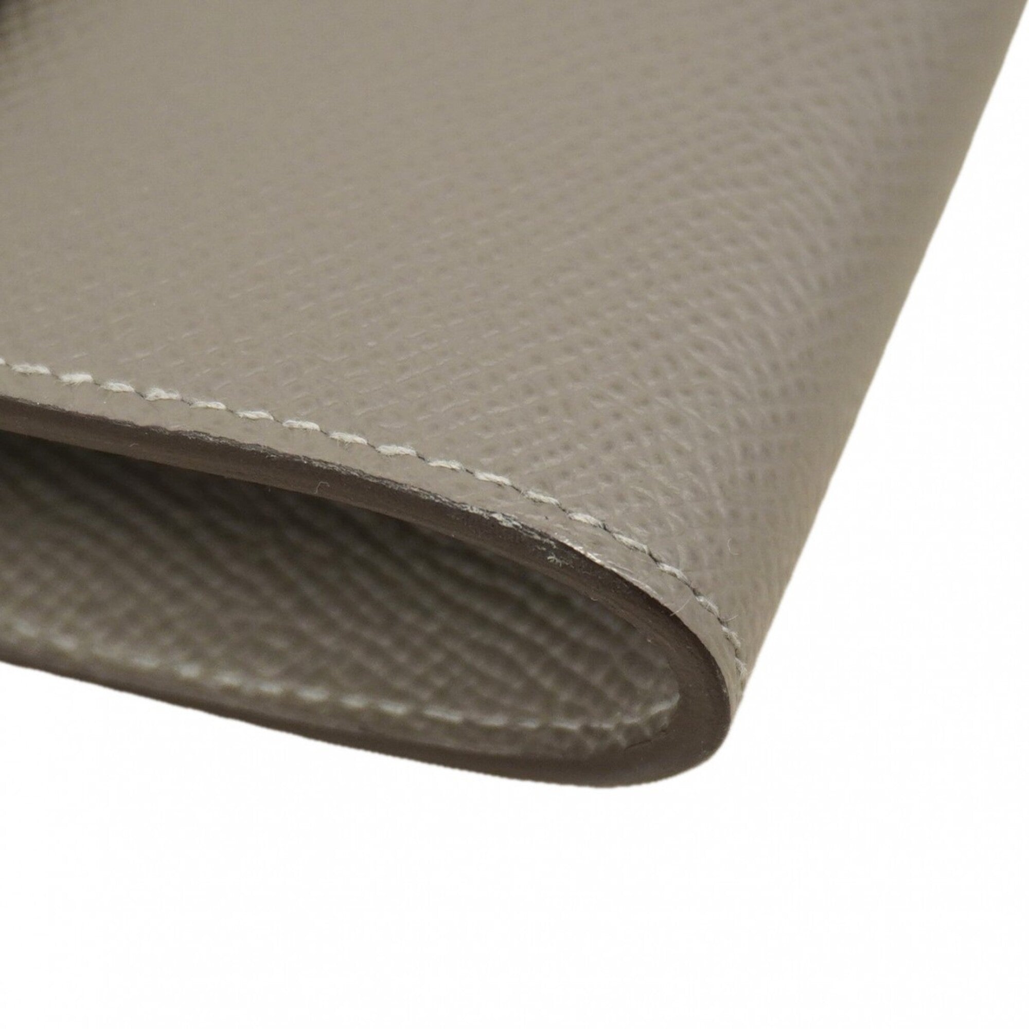 Hermes Gray Epsom Leather Chain/Shoulder Wallet (Pre-Owned)