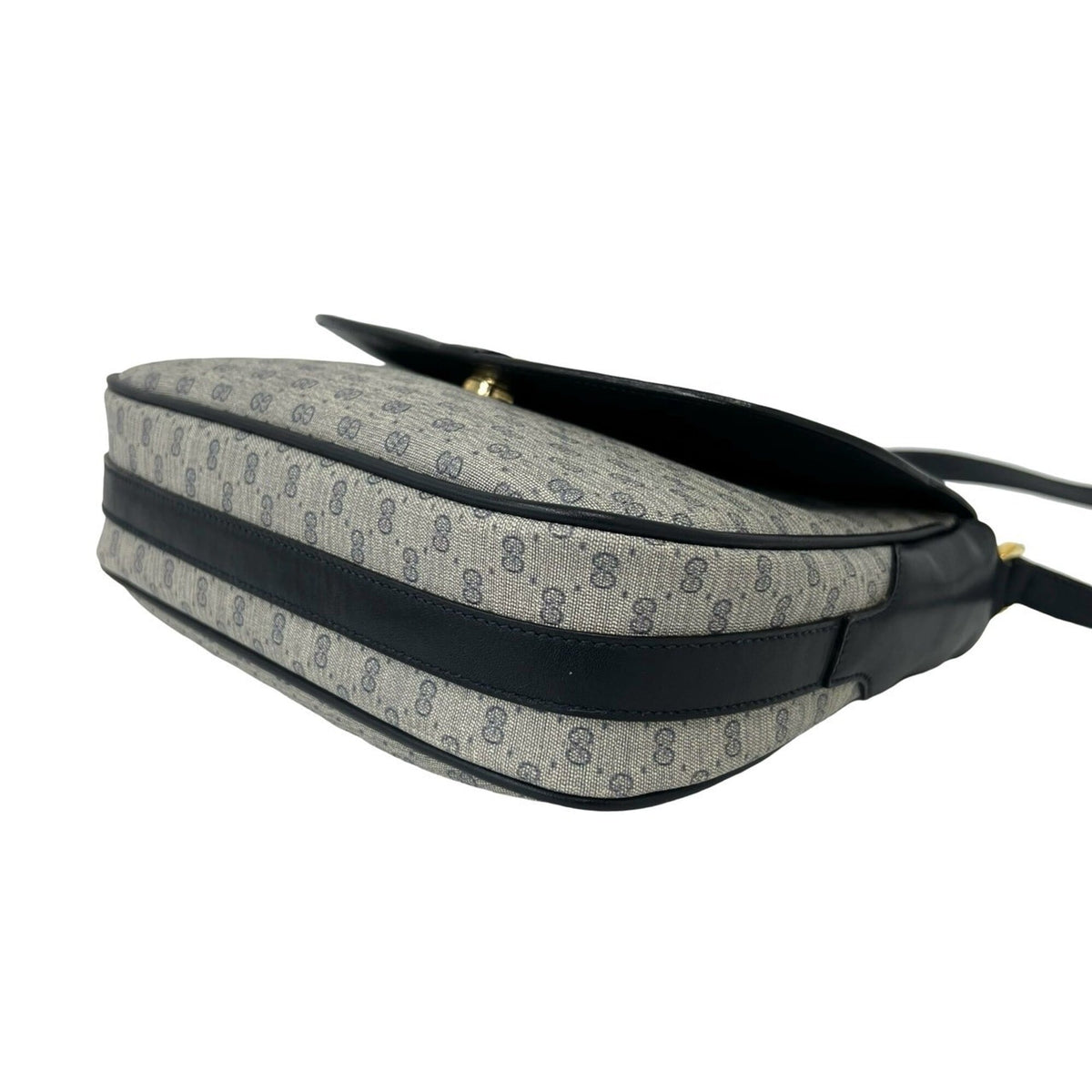 Gucci Navy Pvc Leather Pochette Shoulder Bag (Pre-Owned)