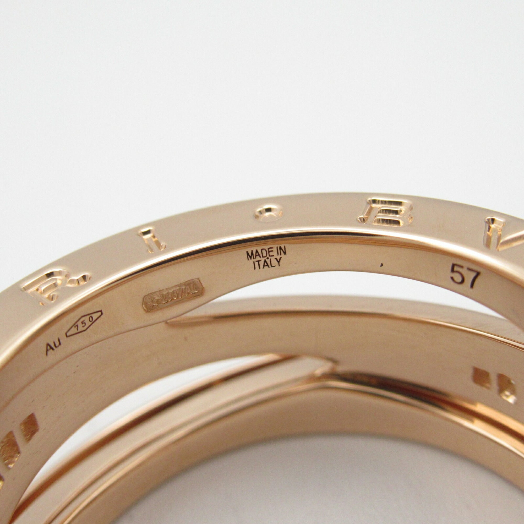 Bvlgari B.Zero1 Pink Gold Pink Gold (18K) Band Ring (Pre-Owned)