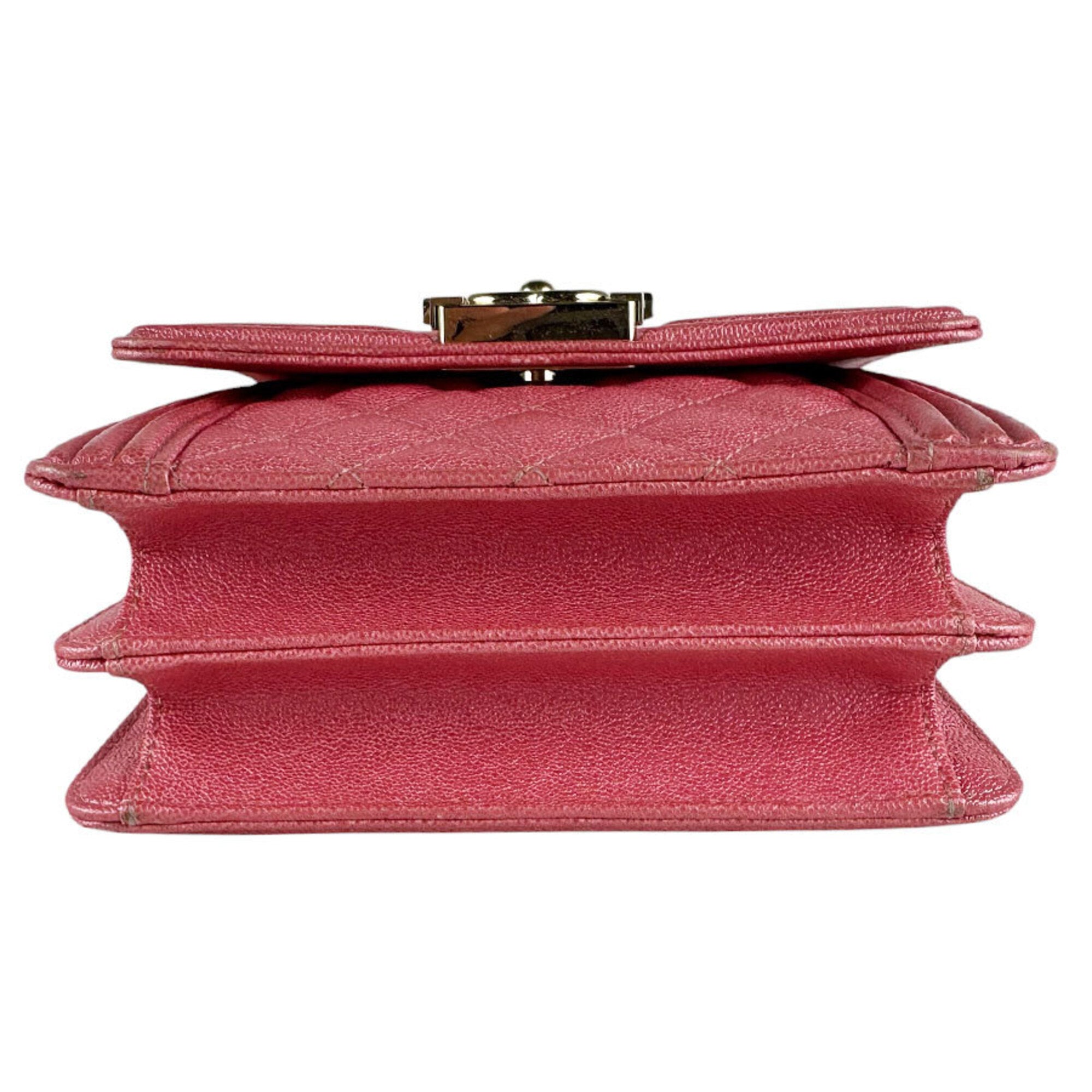 Chanel Pink Leather Shoulder Bag (Pre-Owned)