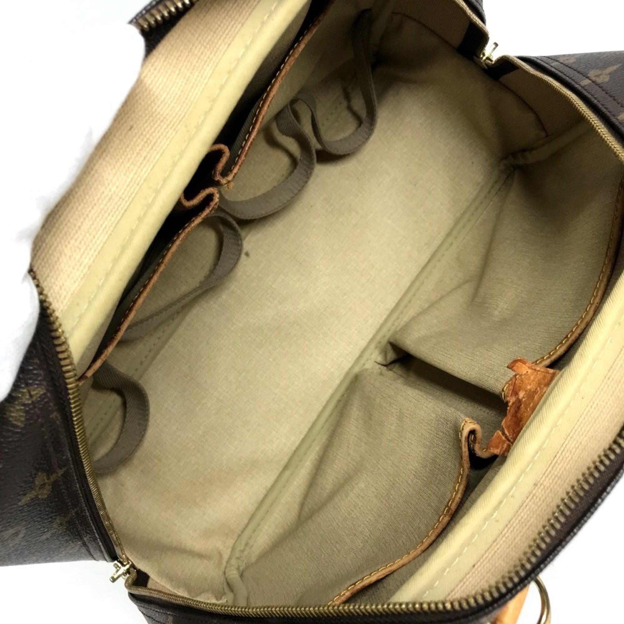 Louis Vuitton Brown Monogram Canvas Boston Bag Handbag Tote Bag (Pre-Owned)