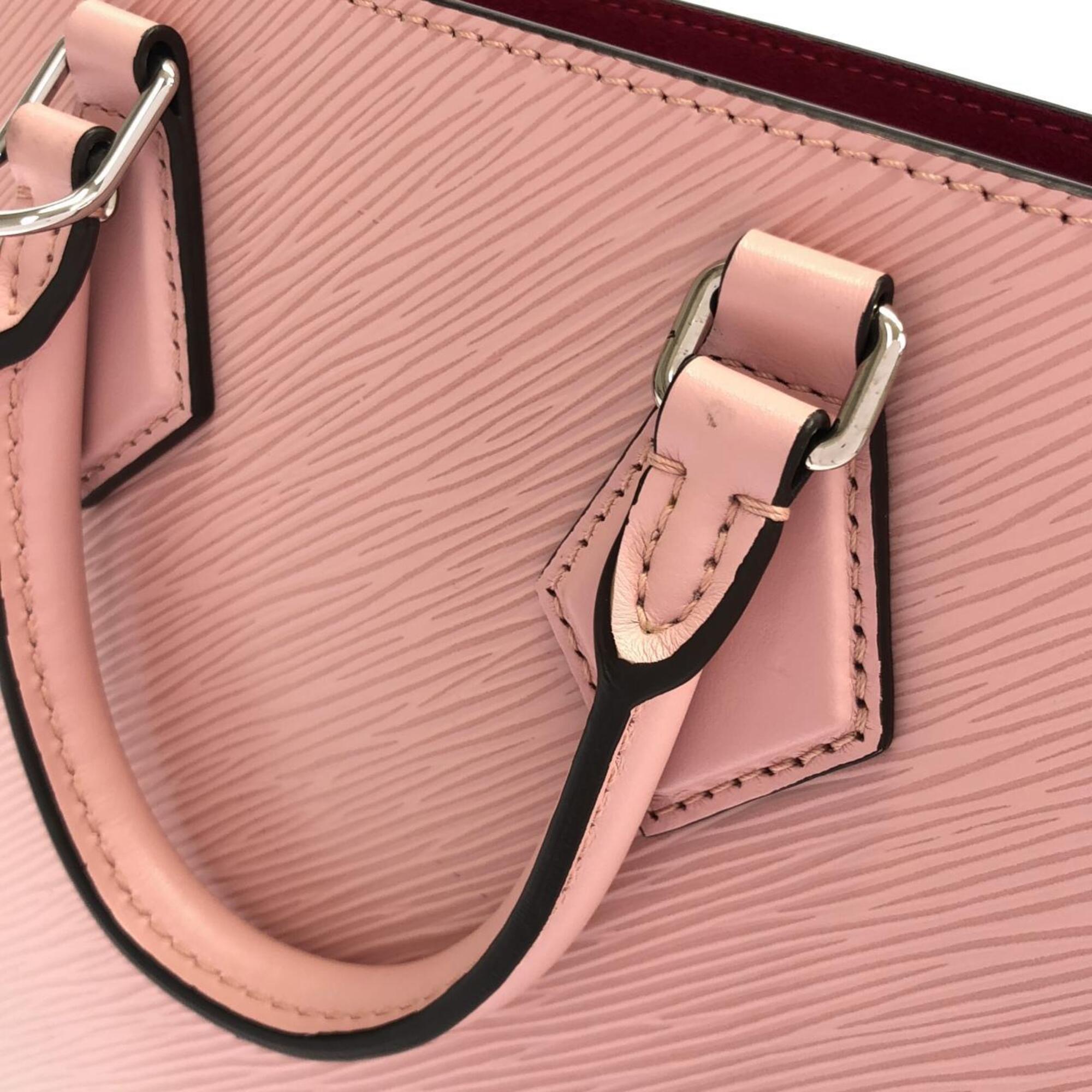 Louis Vuitton Rose Ballerine Leather Handbag (Pre-Owned)