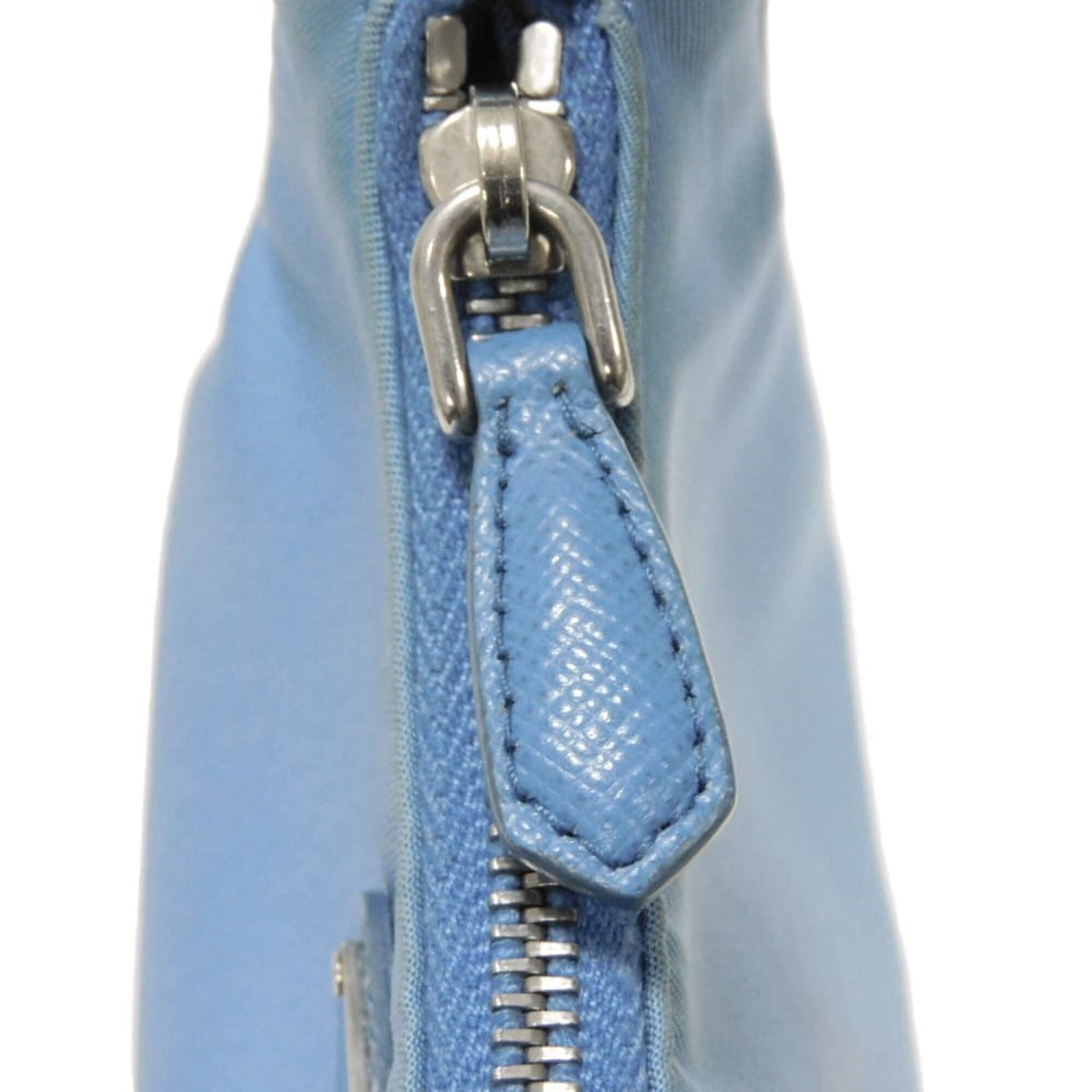 Prada Blue Nylon Pouch Shoulder Bag (Pre-Owned)
