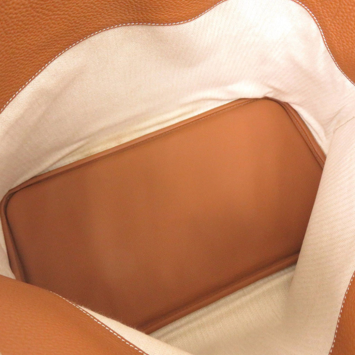 Hermes Brown Togo Leather Handbag (Pre-Owned)