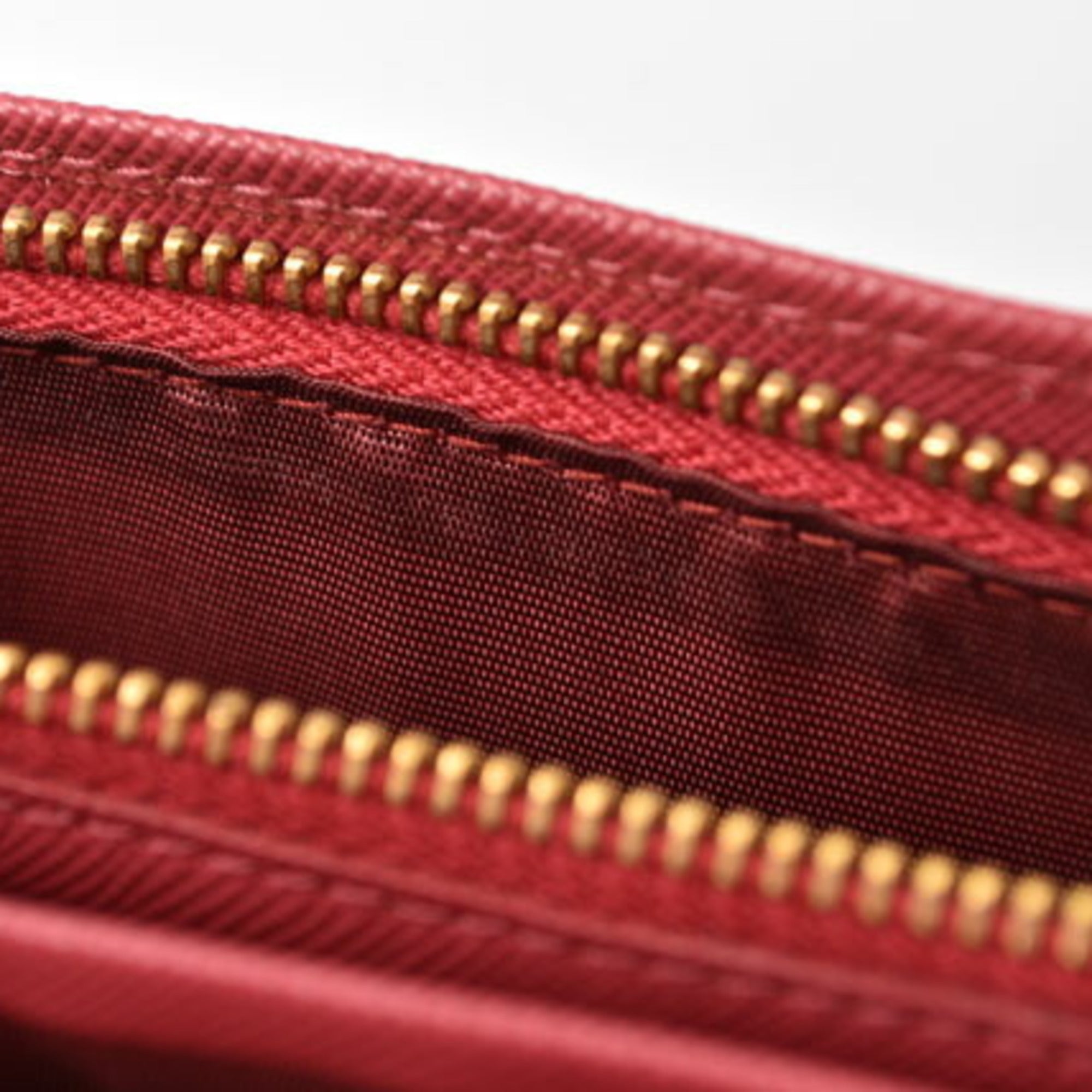 Prada Peonia Saffiano Metal Saffiano Metal Long Wallet (Bi-Fold) (Pre-Owned)