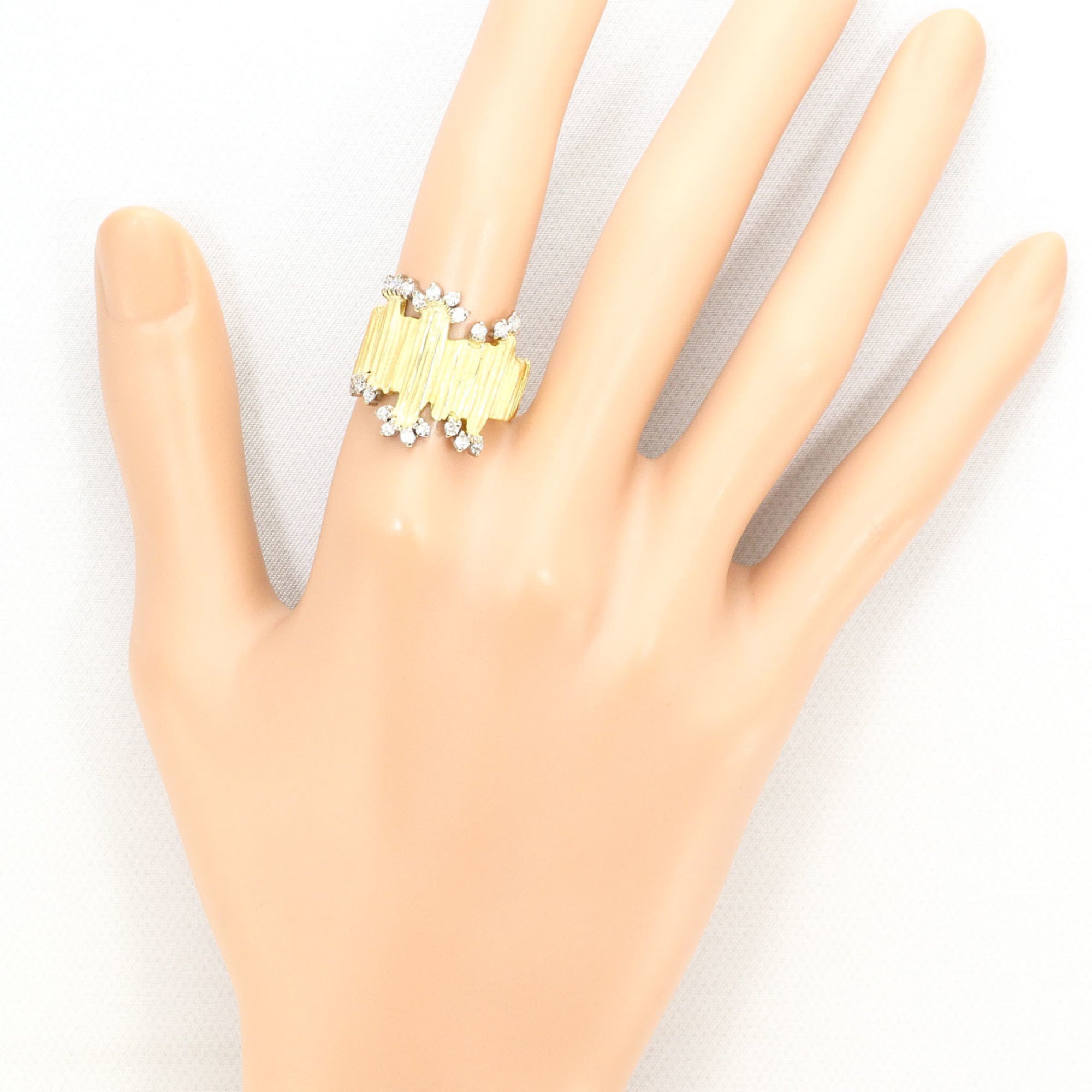 Unbranded White Gold Yellow Gold Yellow Gold (18K) White Gold (18K) Band Ring (Pre-Owned)