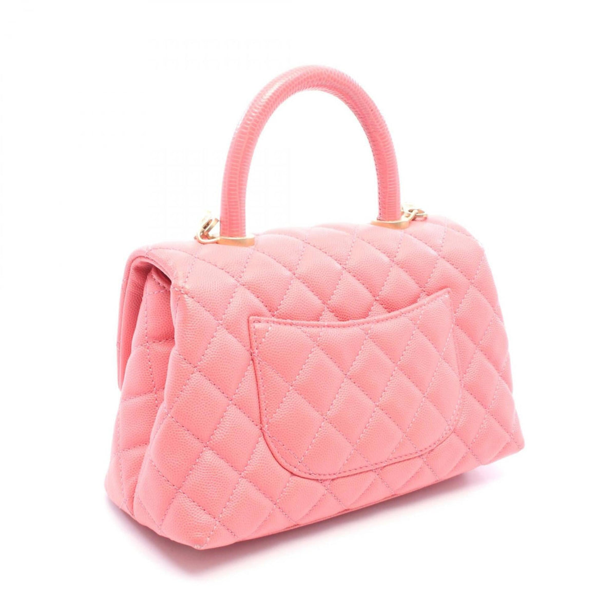 Chanel Pink Grained Calfskin Handbag (Pre-Owned)