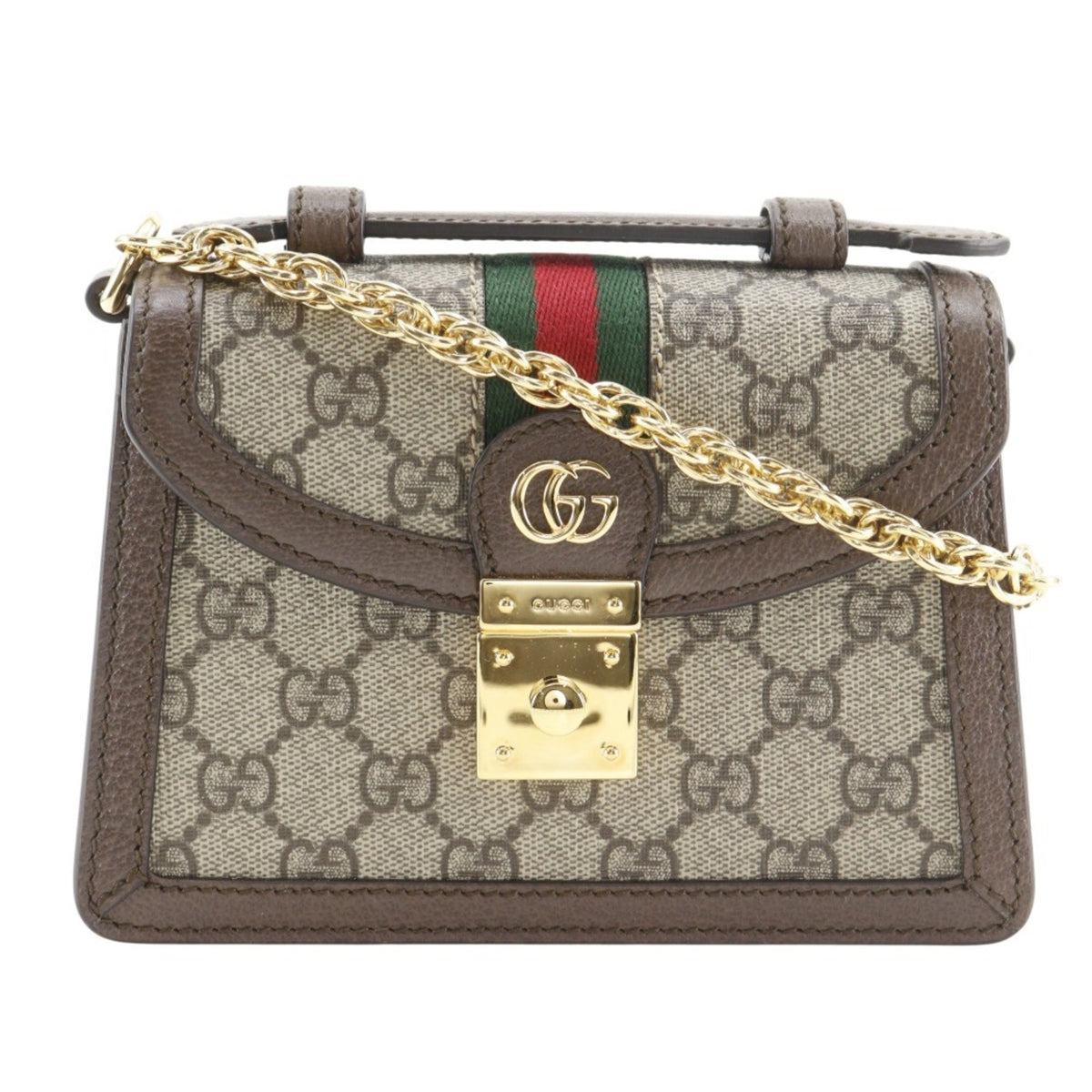 Gucci Sherry Line Brown Gg Supreme Shoulder Bag (Pre-Owned)