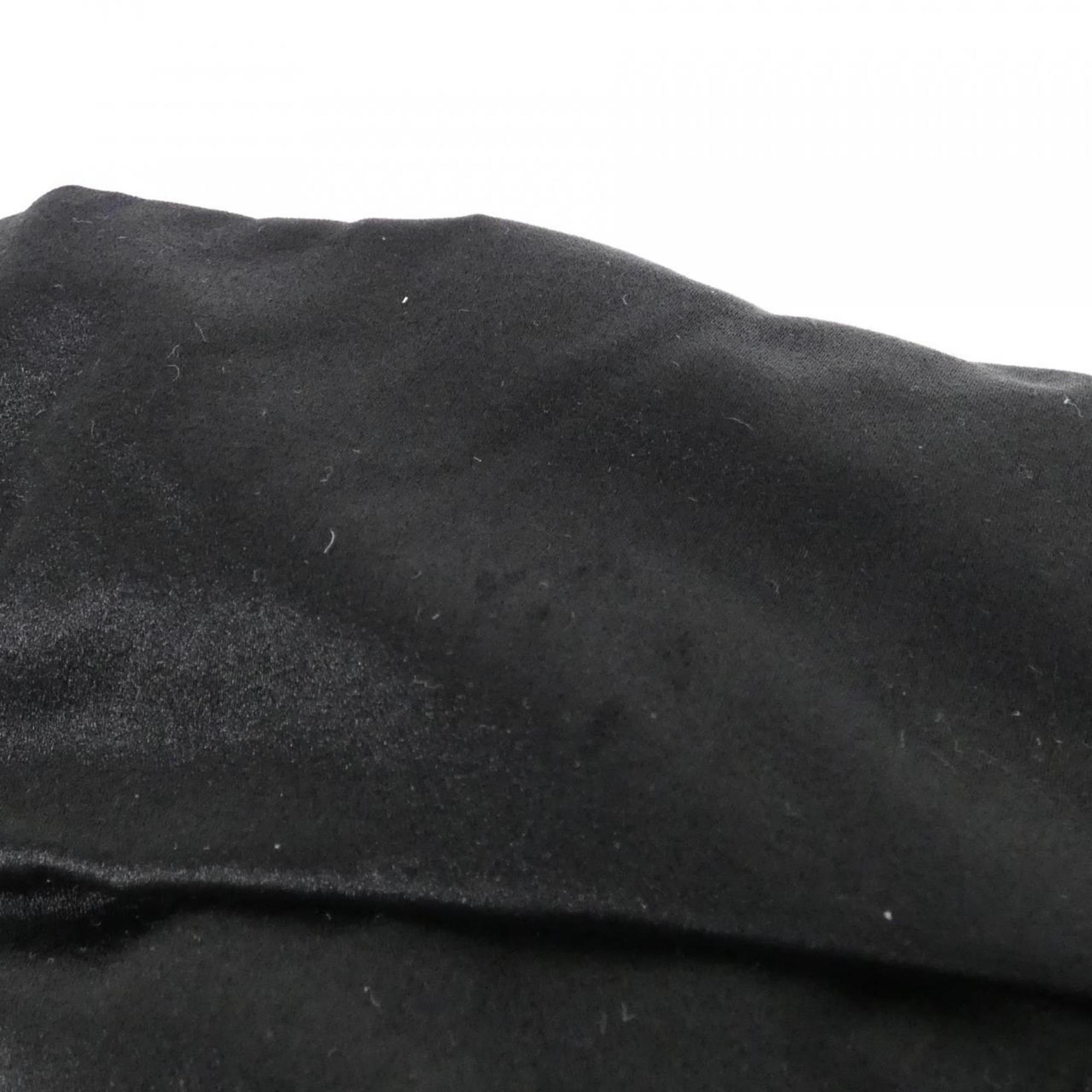 Chanel Black Silk Satin Shoulder Bag (Pre-Owned)