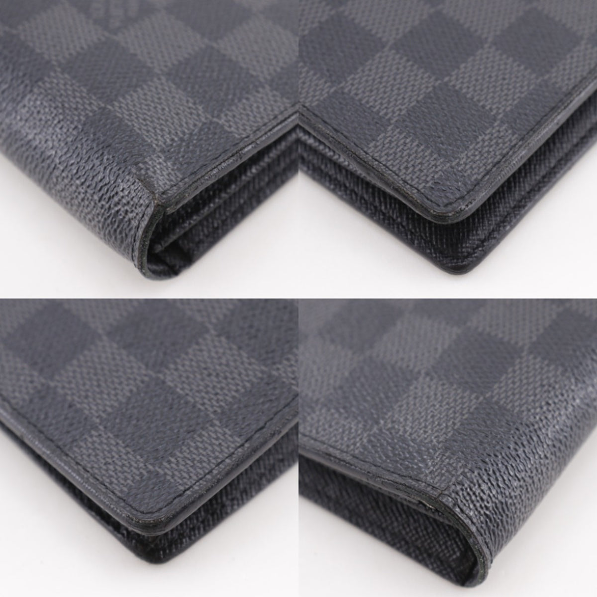 Louis Vuitton Damier Graphite Black Damier Graphite Long Wallet (Bi-Fold) (Pre-Owned)