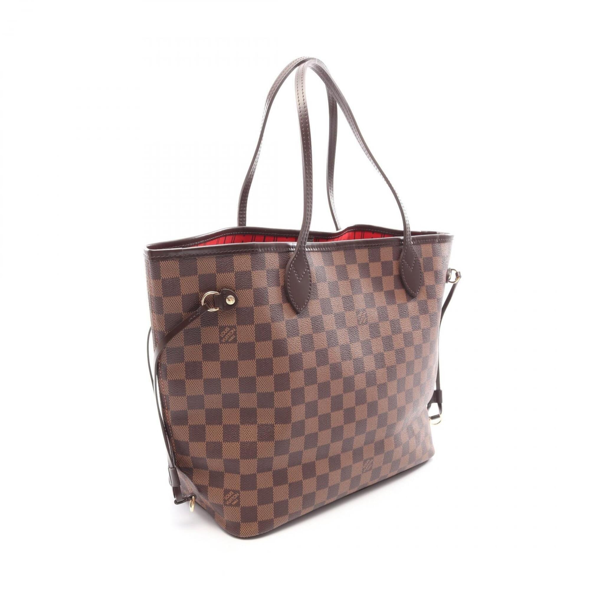 Louis Vuitton Brown Coated Canvas Leather Handbag Tote Bag (Pre-Owned)