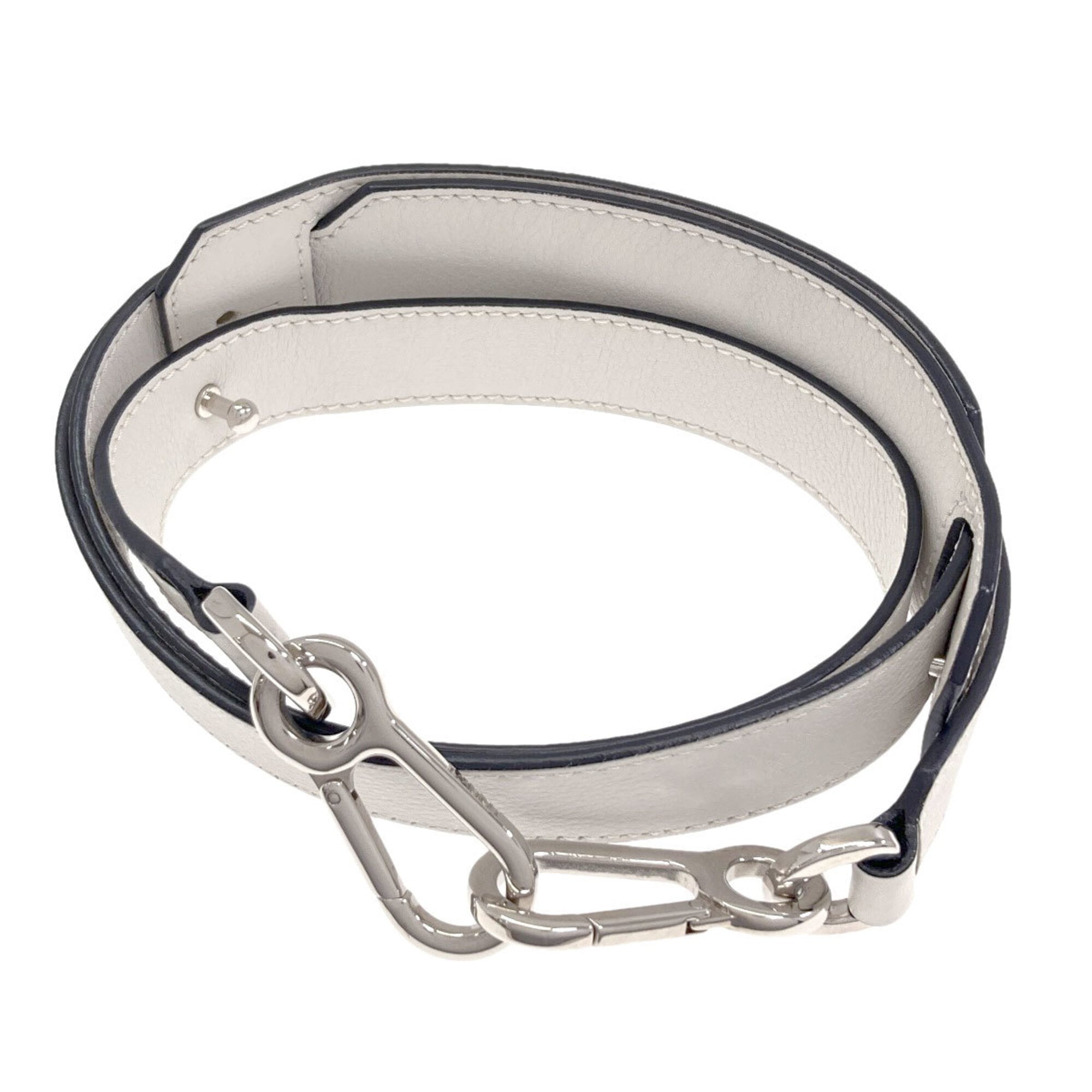 Loewe Puzzle White Leather Handbag (Pre-Owned)