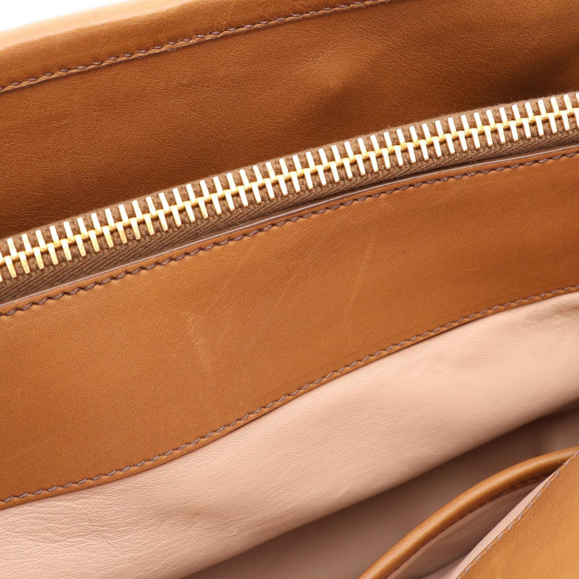 Prada Brown Leather Handbag (Pre-Owned)