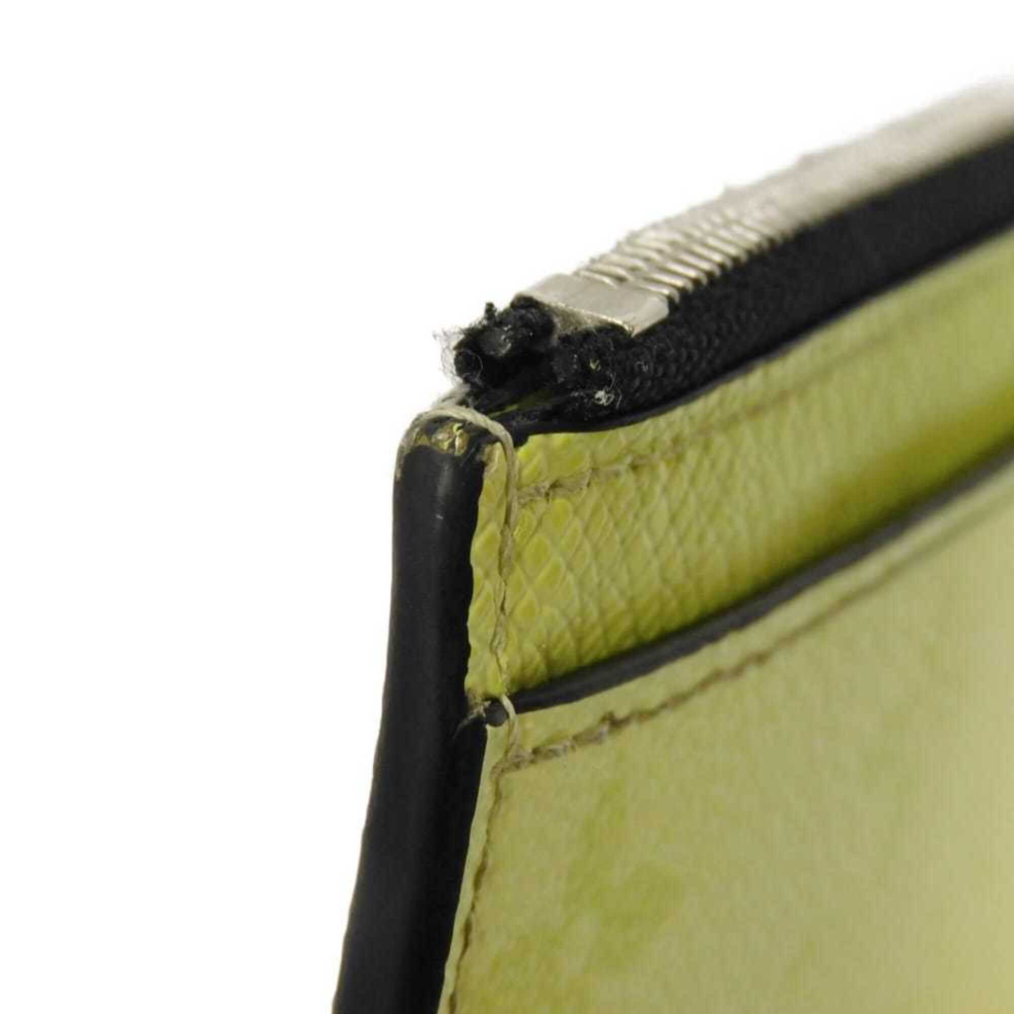 Louis Vuitton Yellow Taigarama Coin Purse/Coin Case (Pre-Owned)