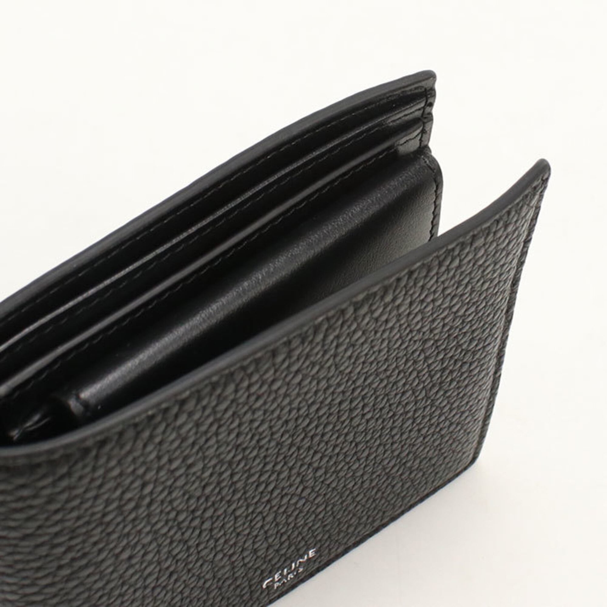 Celine Black Leather Wallet (Bi-Fold) (Pre-Owned)