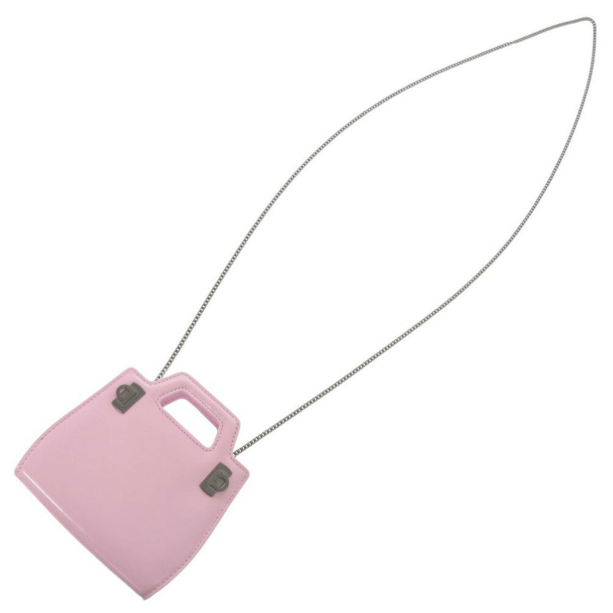 Salvatore Ferragamo Pink Leather Shoulder Bag (Pre-Owned)