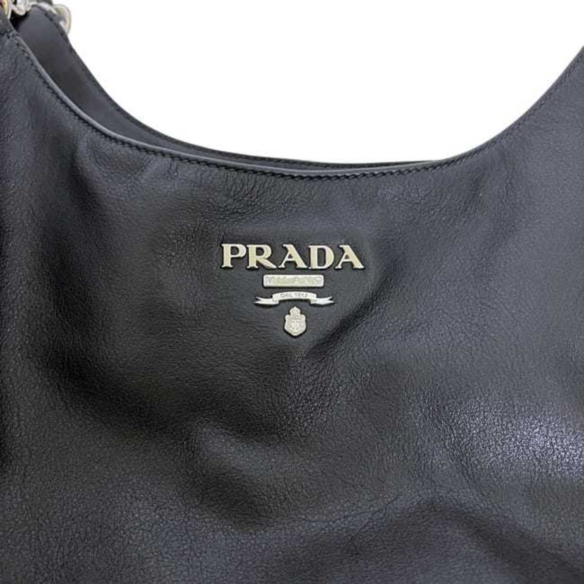 Prada Black Nero Leather Tote Bag (Pre-Owned)