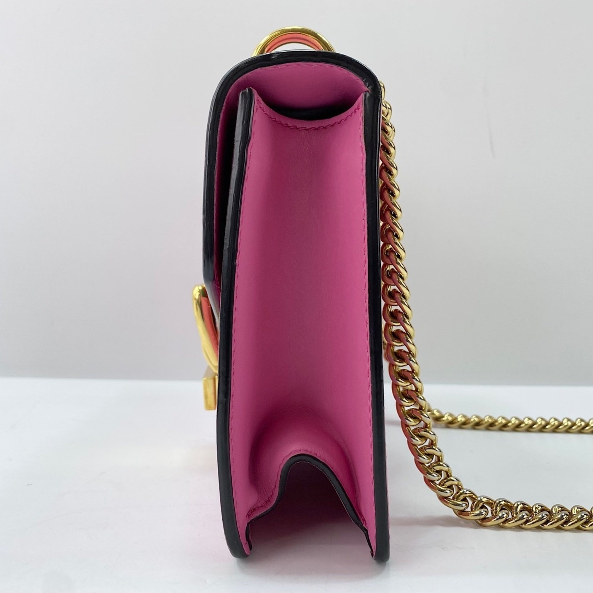 Gucci Sherry Line Pink Shoulder Bag (Pre-Owned)