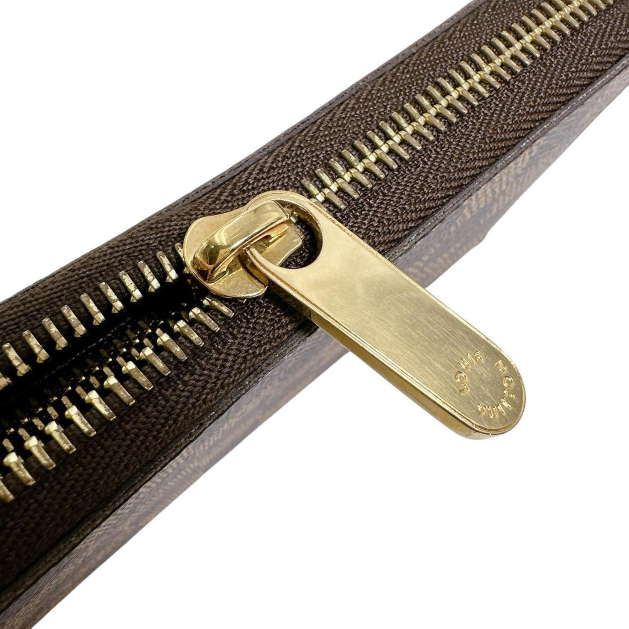 Louis Vuitton Brown Damier Canvas Ebene Or Damier Canvas Long Wallet (Bi-Fold) (Pre-Owned)