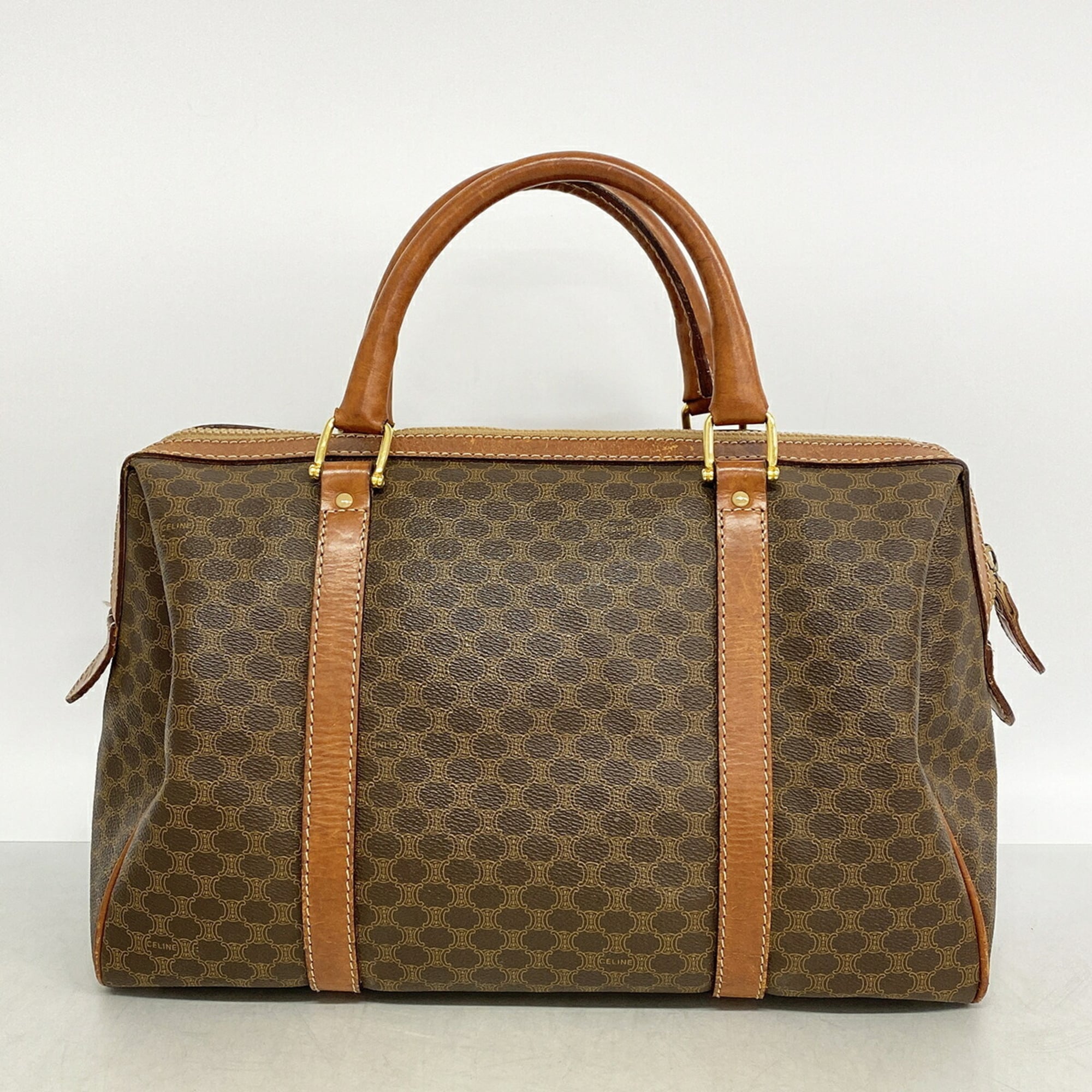 Celine Brown Pvc Handbag (Pre-Owned)