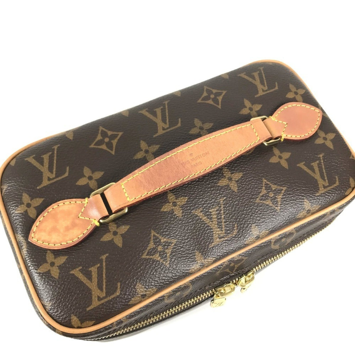 Louis Vuitton Brown Monogram Canvas Handbag Pouch (Pre-Owned)