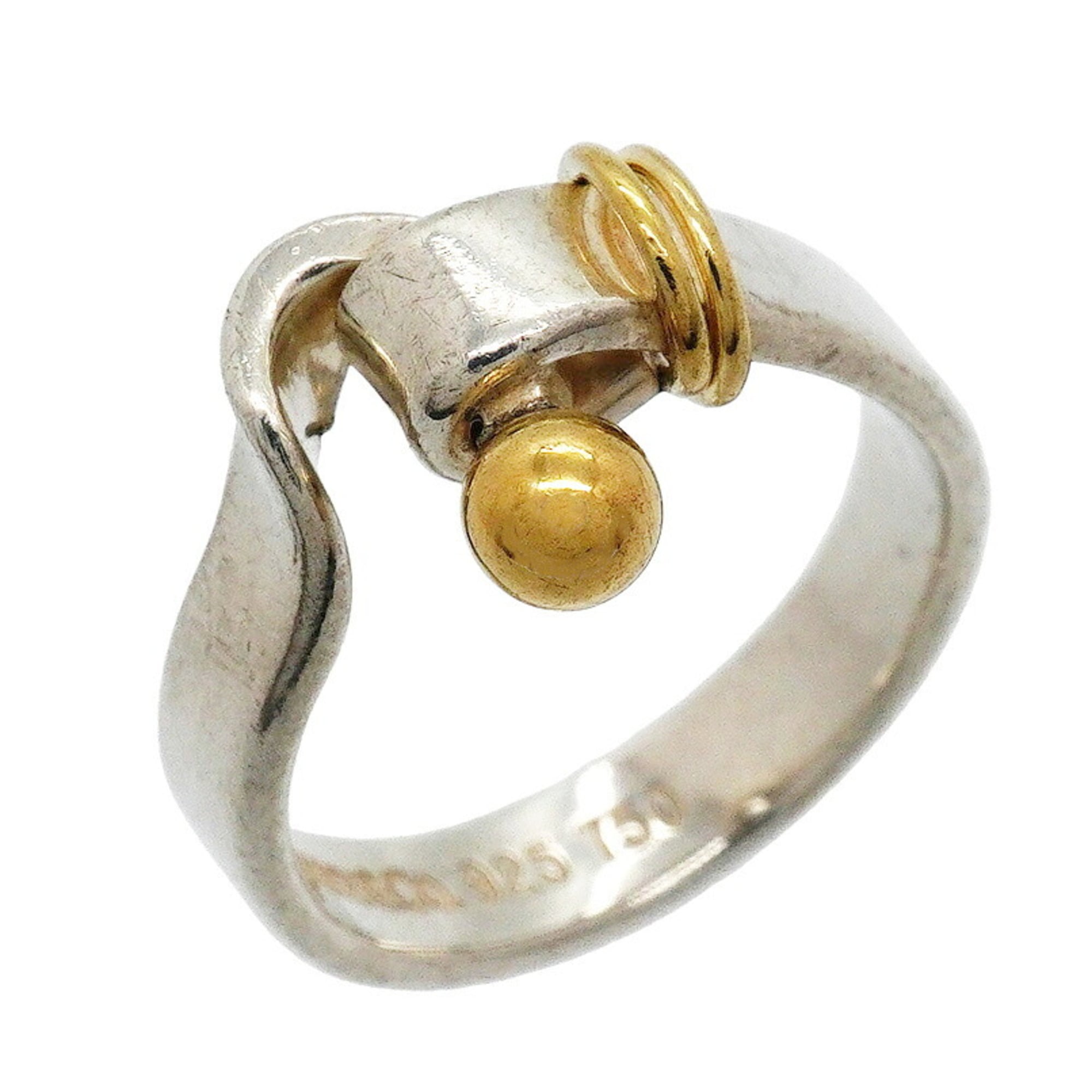Tiffany Yellow Gold (18K) Silver 925 Band Ring (Pre-Owned)
