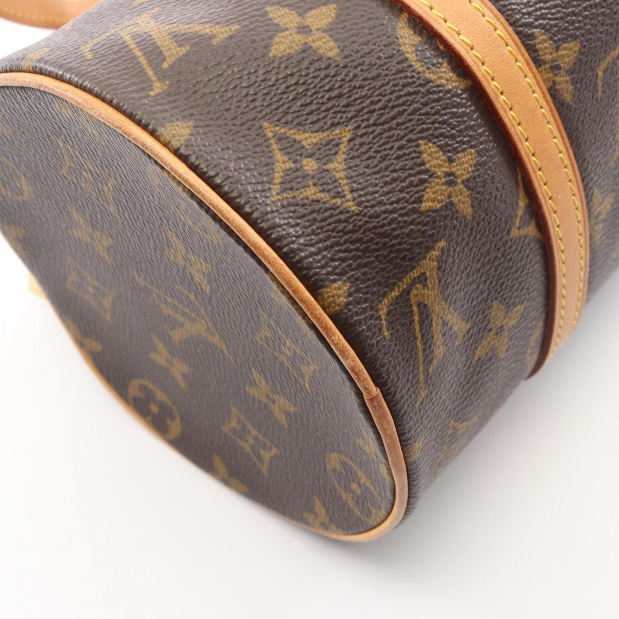 Louis Vuitton Brown Pvc Coated Canvas Leather Handbag (Pre-Owned)