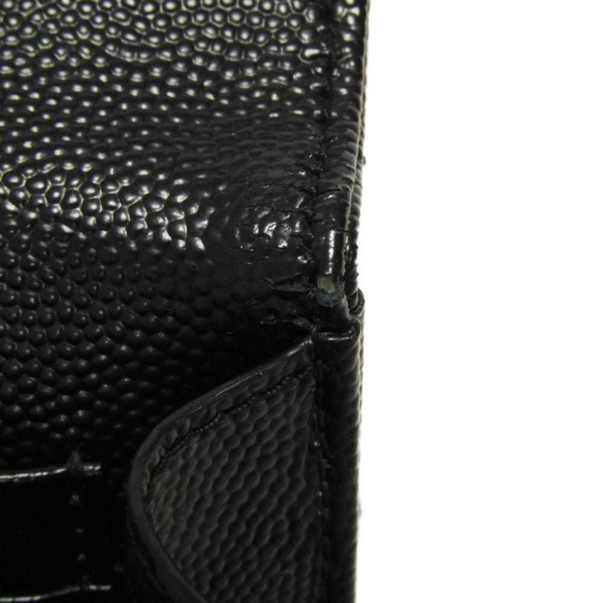 Yves Saint Laurent Black Leather Bill Wallet (Bi-Fold) (Pre-Owned)