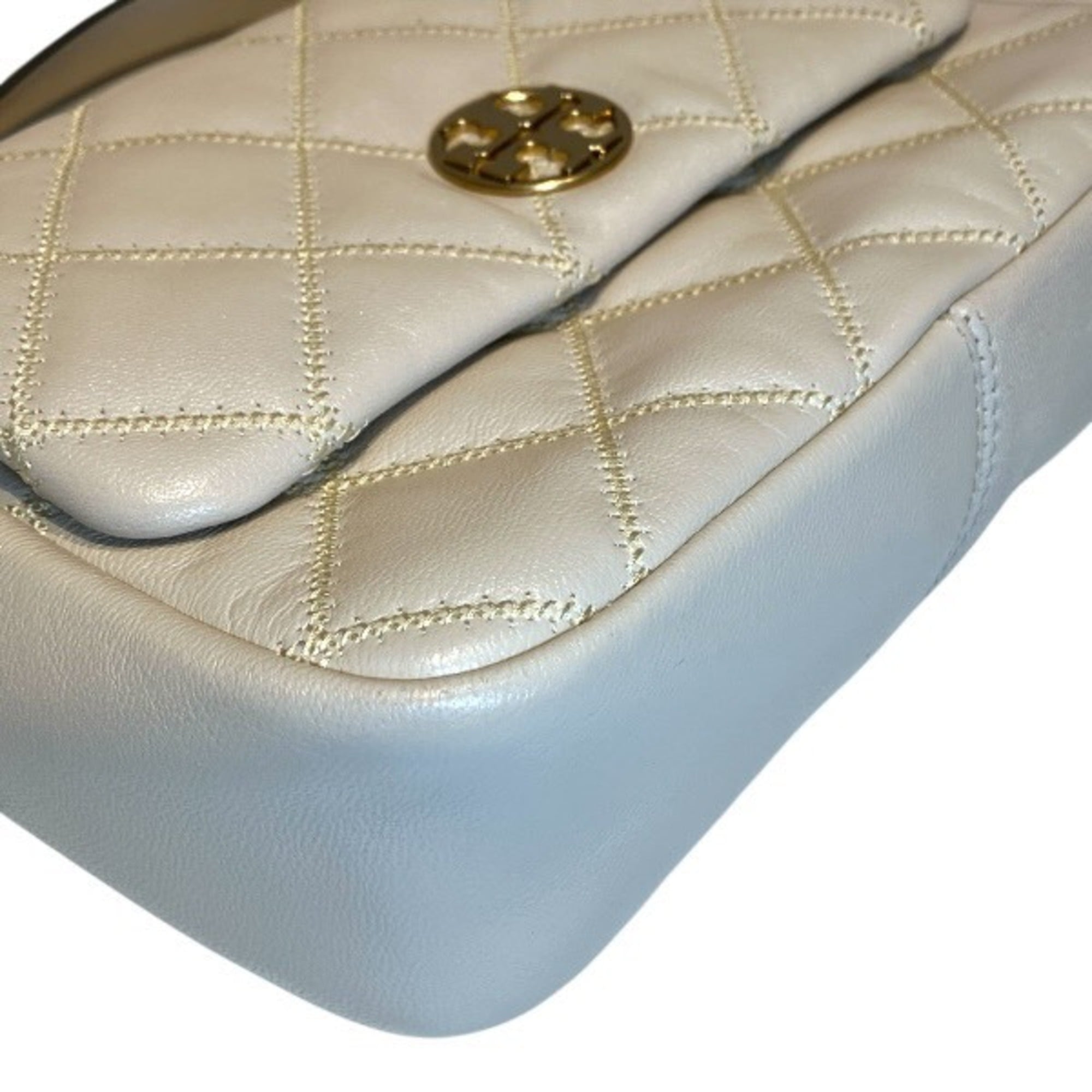 Tory Burch Ivory Ivory Handbag Shoulder Bag (Pre-Owned)