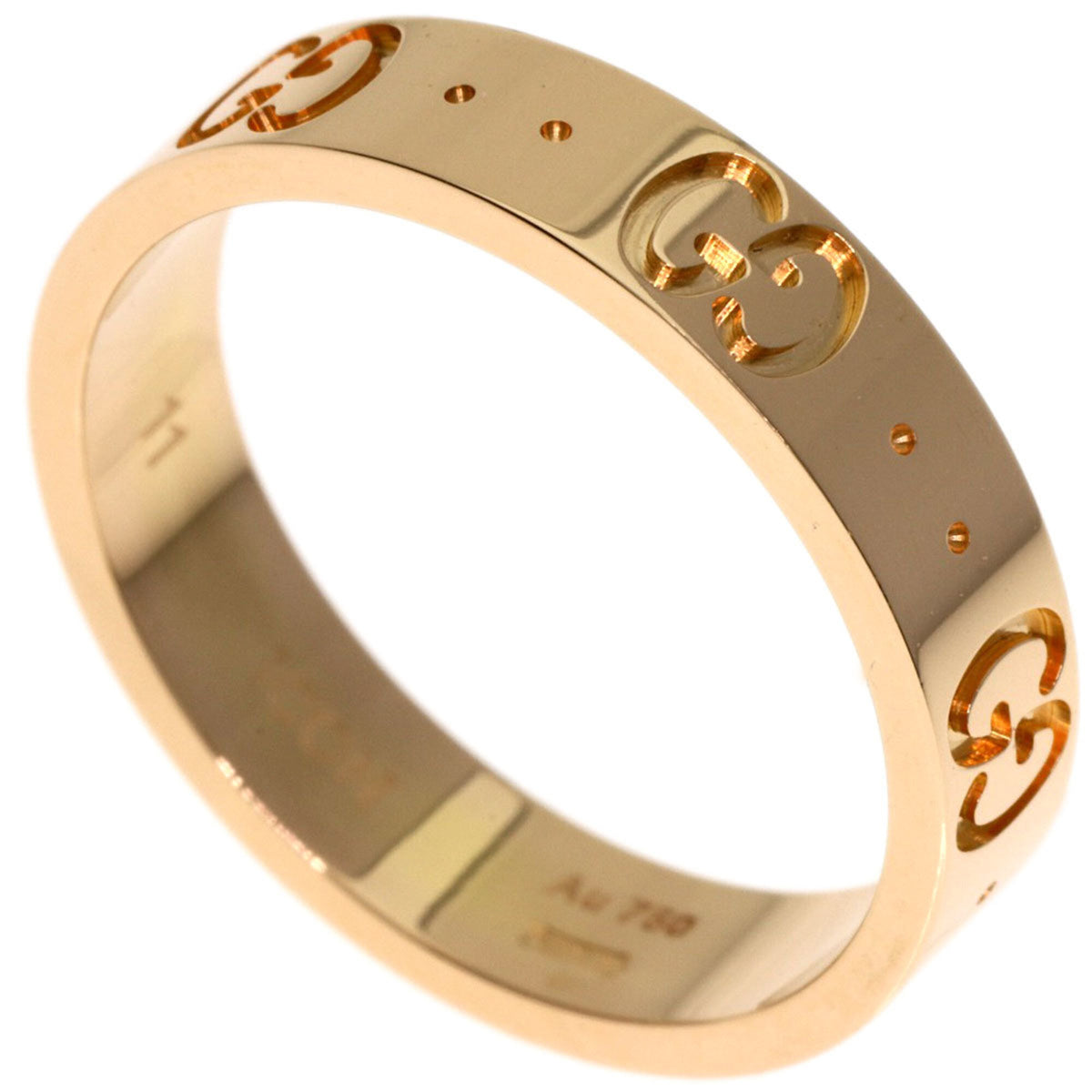 Gucci Pink Gold (18K) Band Ring (Pre-Owned)