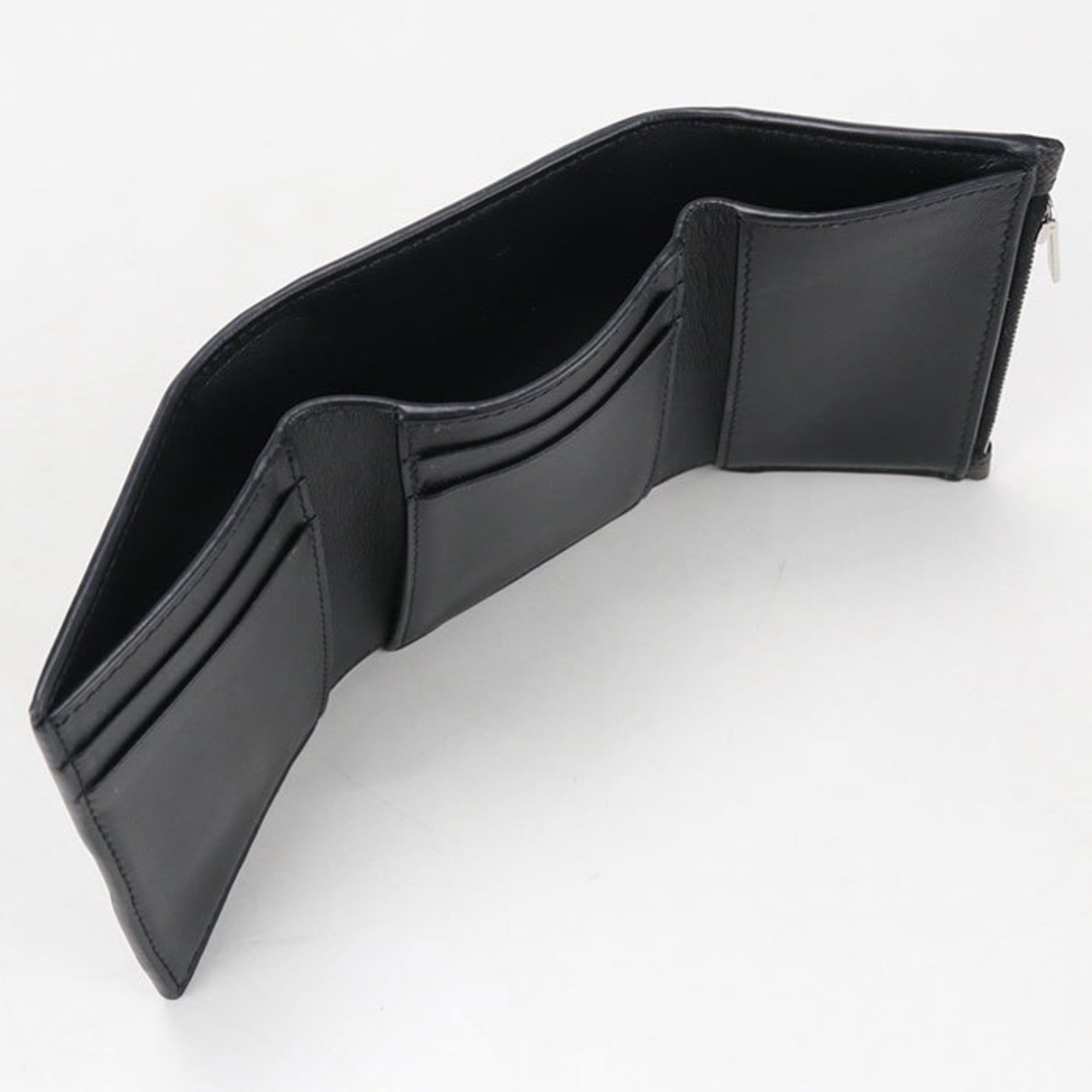 Celine Black Pvc Wallet (Tri-Fold) (Pre-Owned)