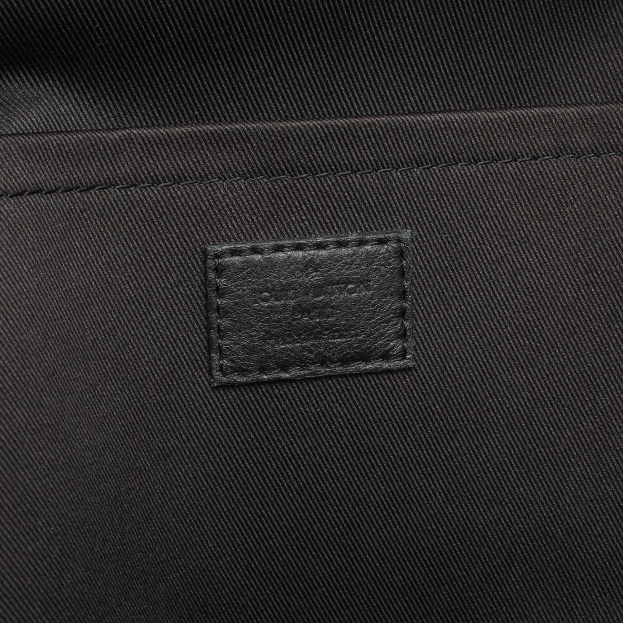 Louis Vuitton Black Brown Coated Canvas Pvc Monogram Leather Backpack Handbag (Pre-Owned)