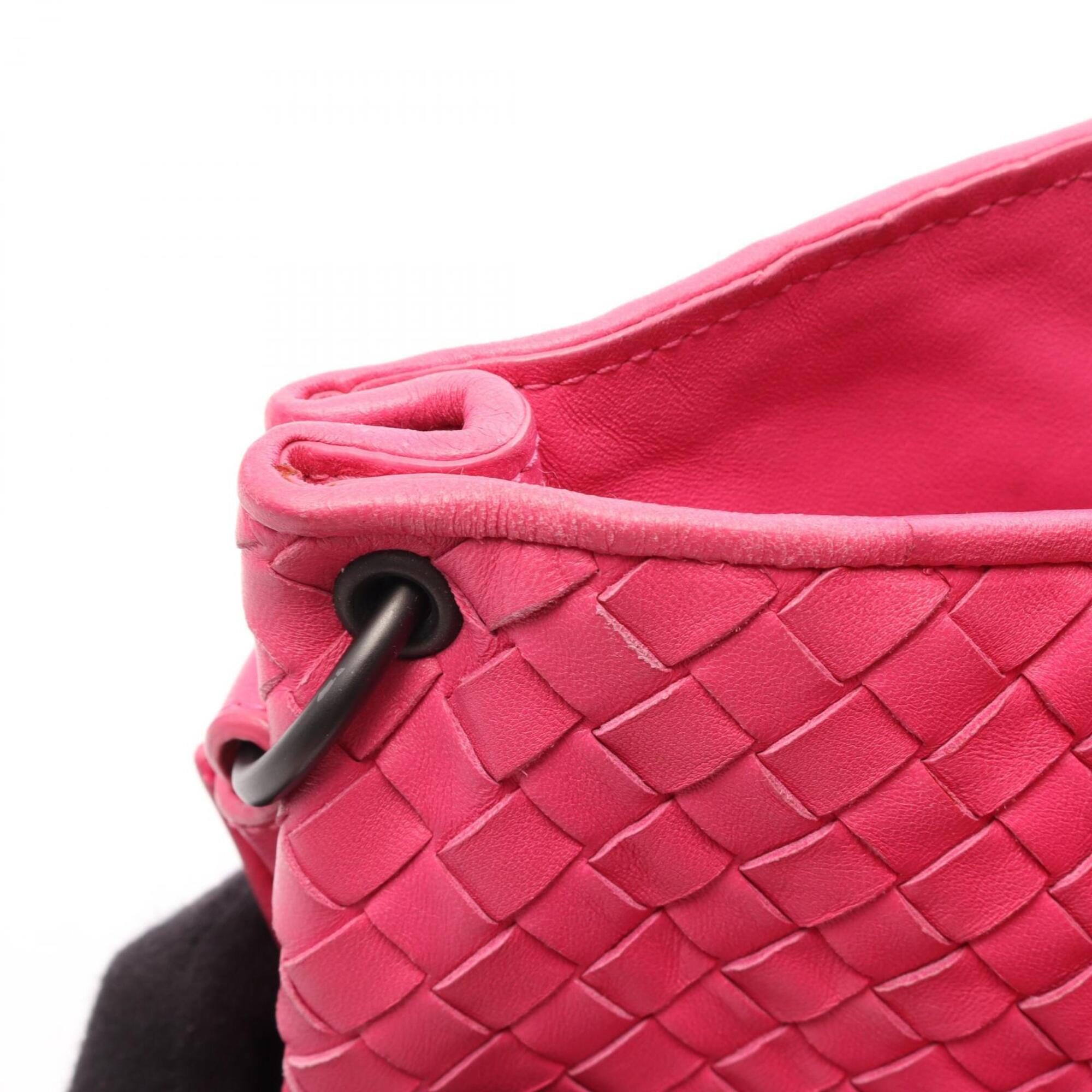 Bottega Veneta Intrecciato Pink Intrecciato Handbag Tote Bag (Pre-Owned)